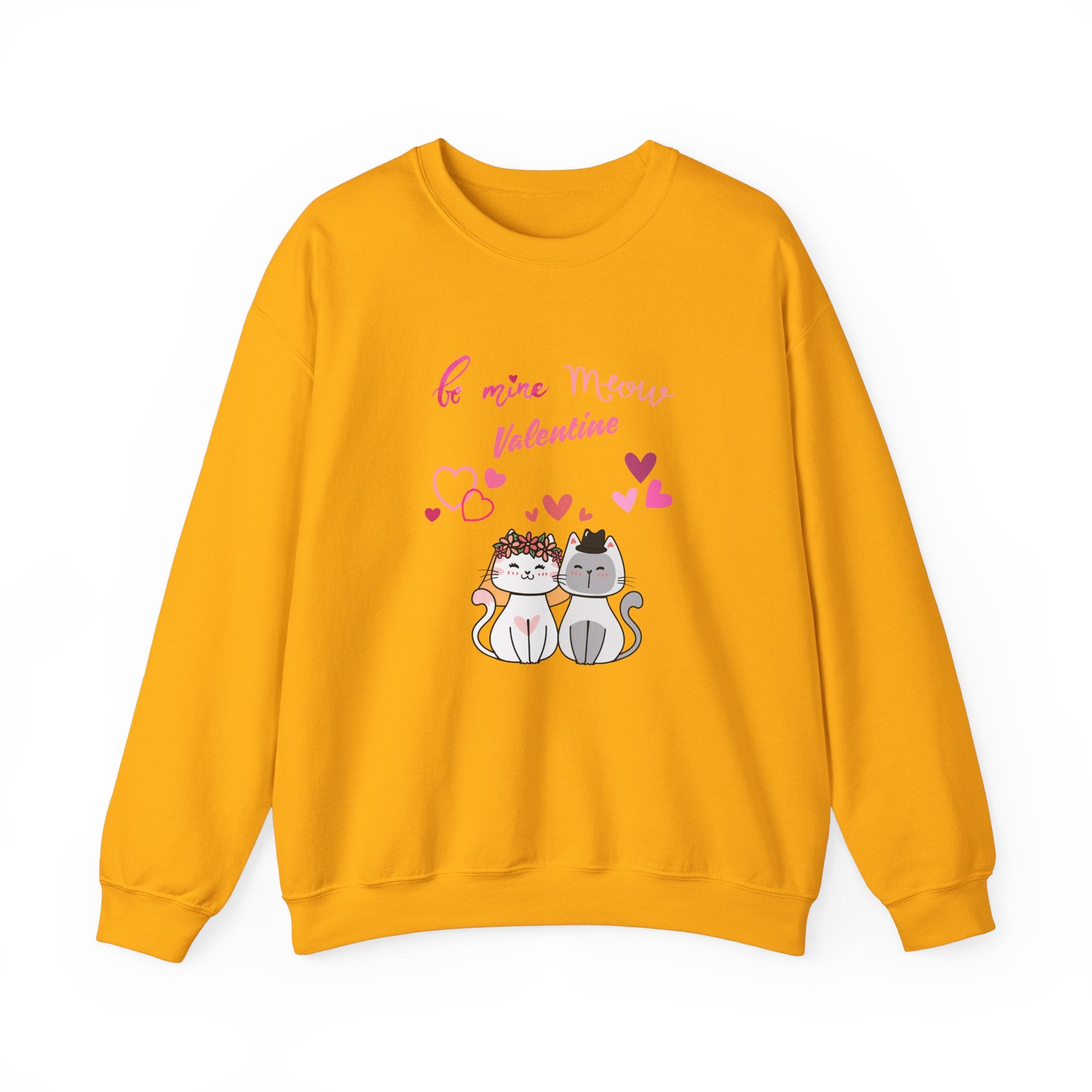 Meow Valentine's Day Unisex Heavy Blend™ Crewneck Sweatshirt