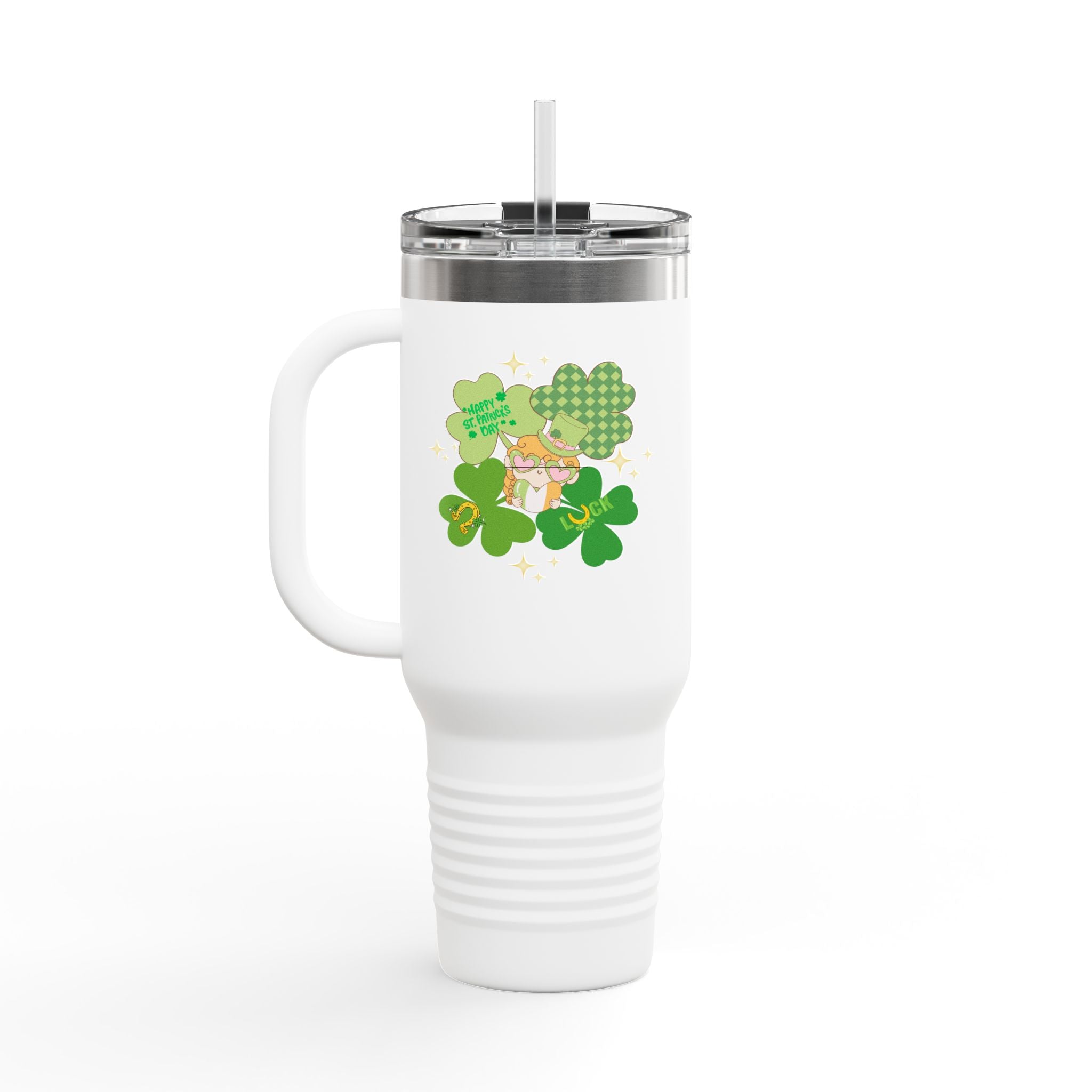 Retro St. Paddy's Day Insulated Travel Mug