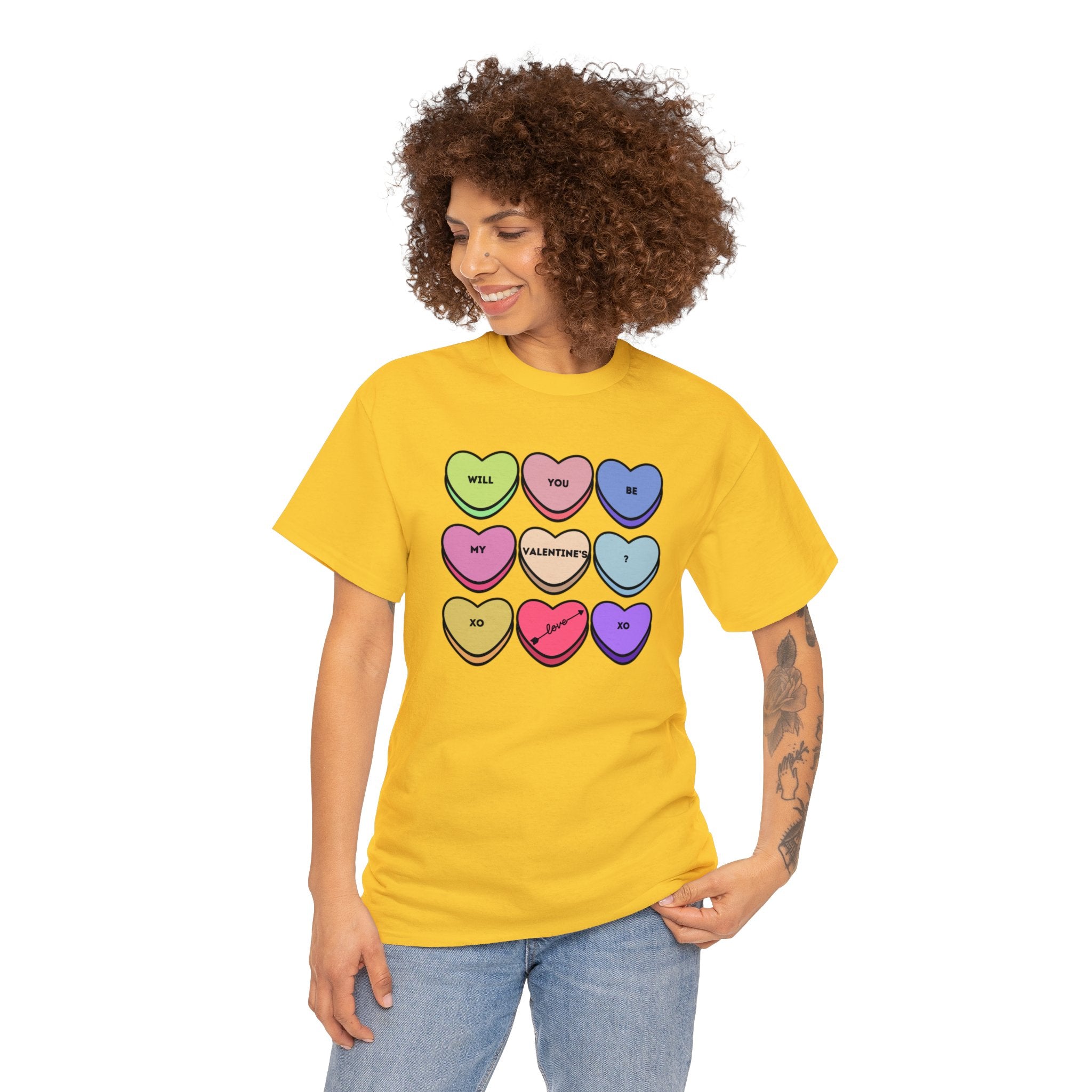 Will You Be My Valentine? Unisex Heavy Cotton Tee