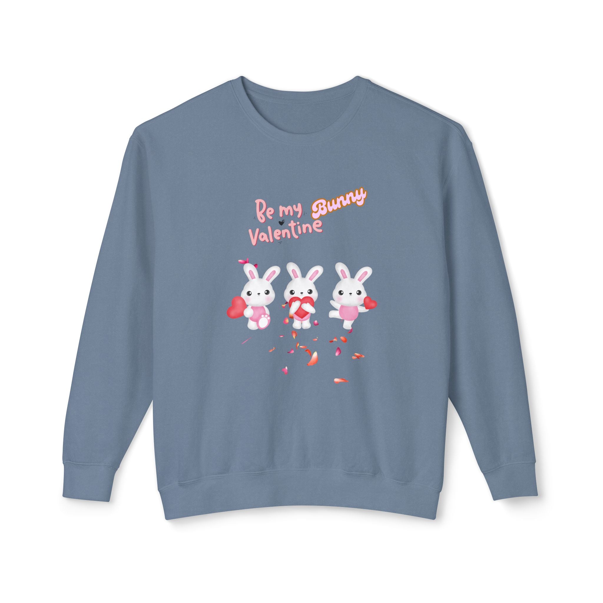 My Bunny Valentine Unisex Lightweight Crewneck Sweatshirt
