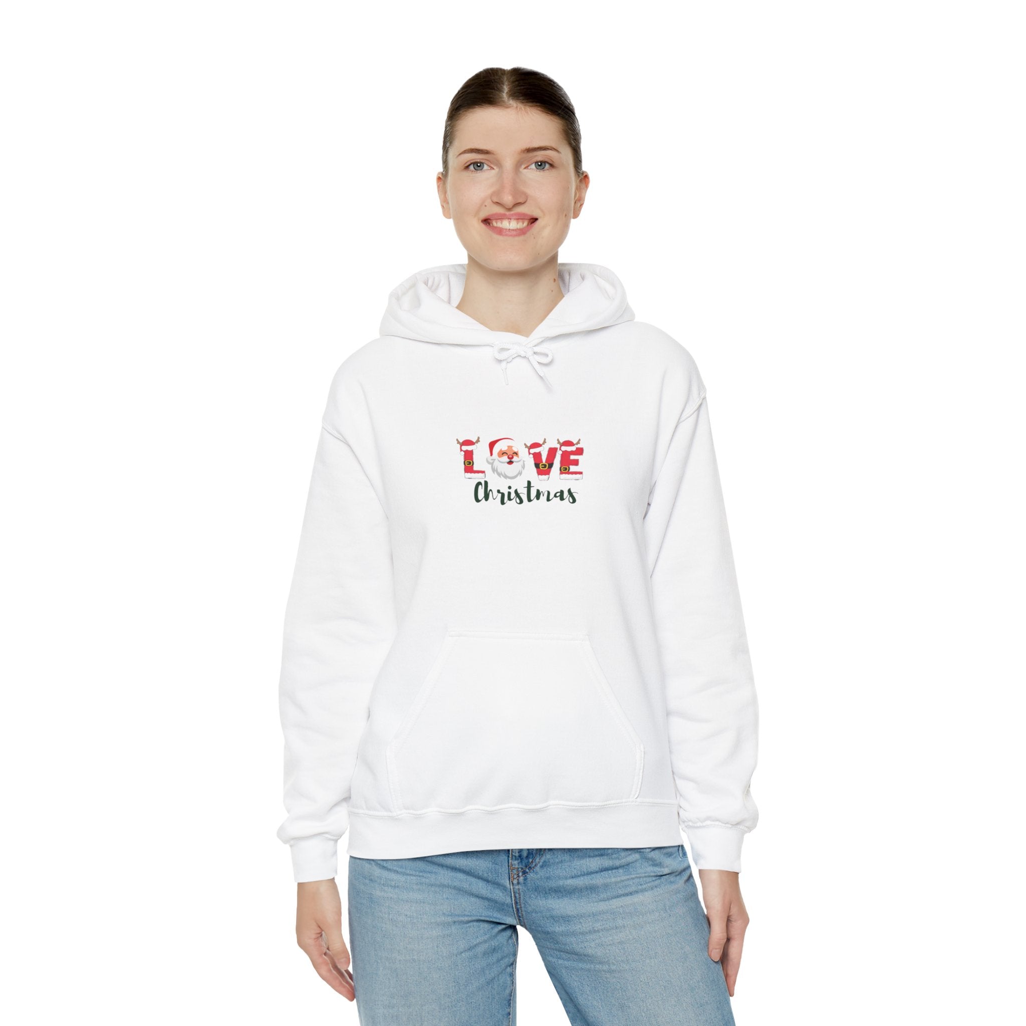 Santa Loves Christmas Unisex Heavy Blend™ Hooded Sweatshirt