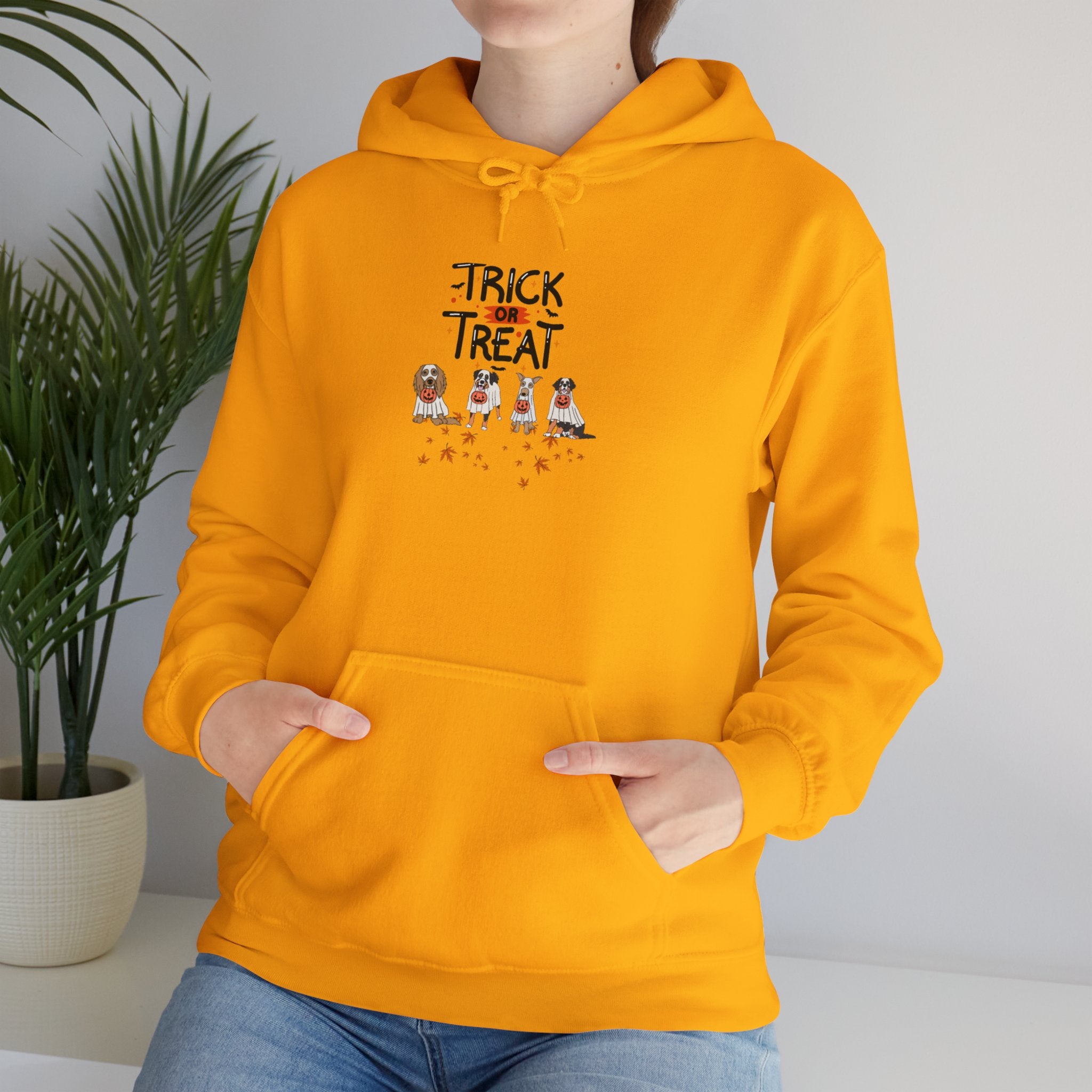 Pooch Trick or Treat Unisex Heavy Blend™ Hooded Sweatshirt