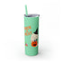 Trick or Treat Skinny Tumbler with Straw, 20oz