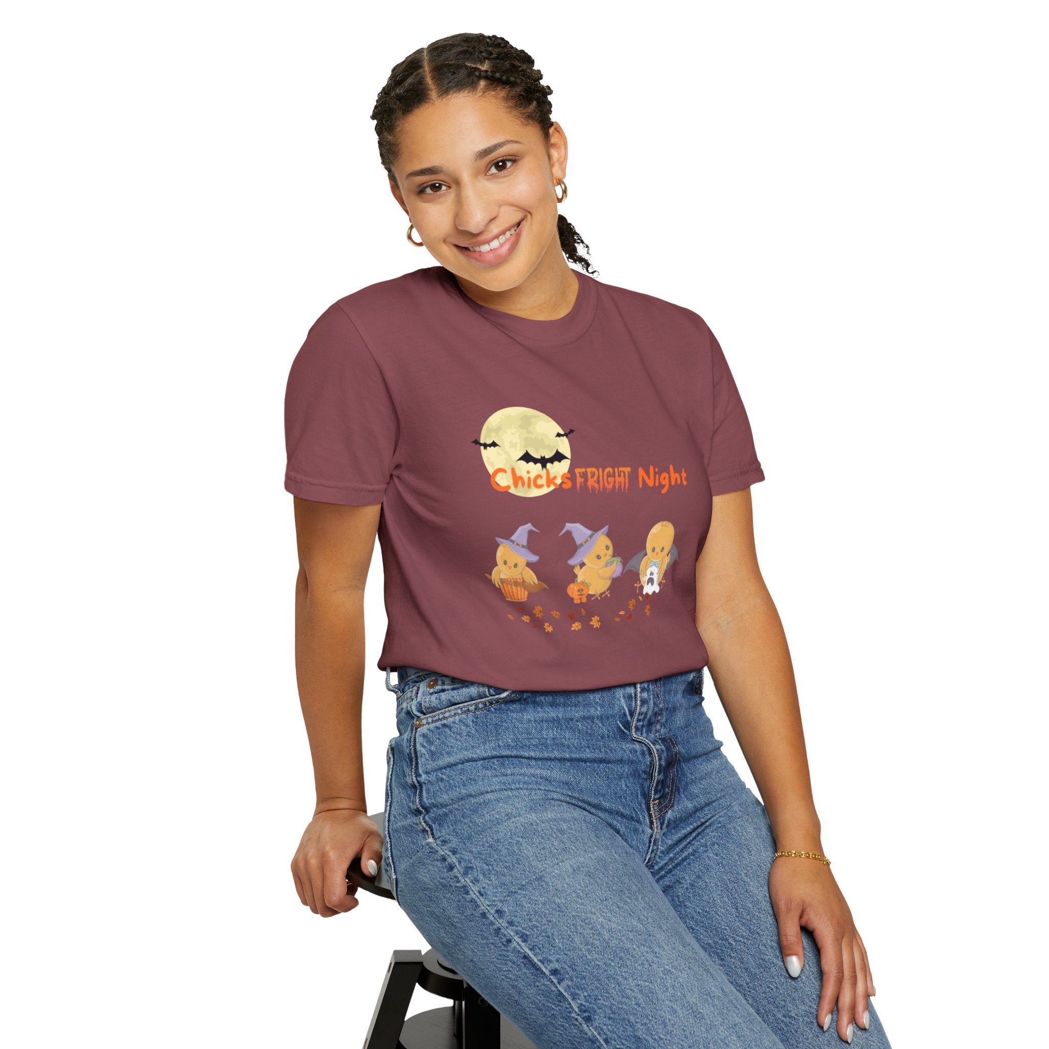 Chicks Fright Night Unisex Garment-Dyed T-shirt