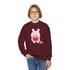 V-Day Bunny Youth Crewneck Sweatshirt