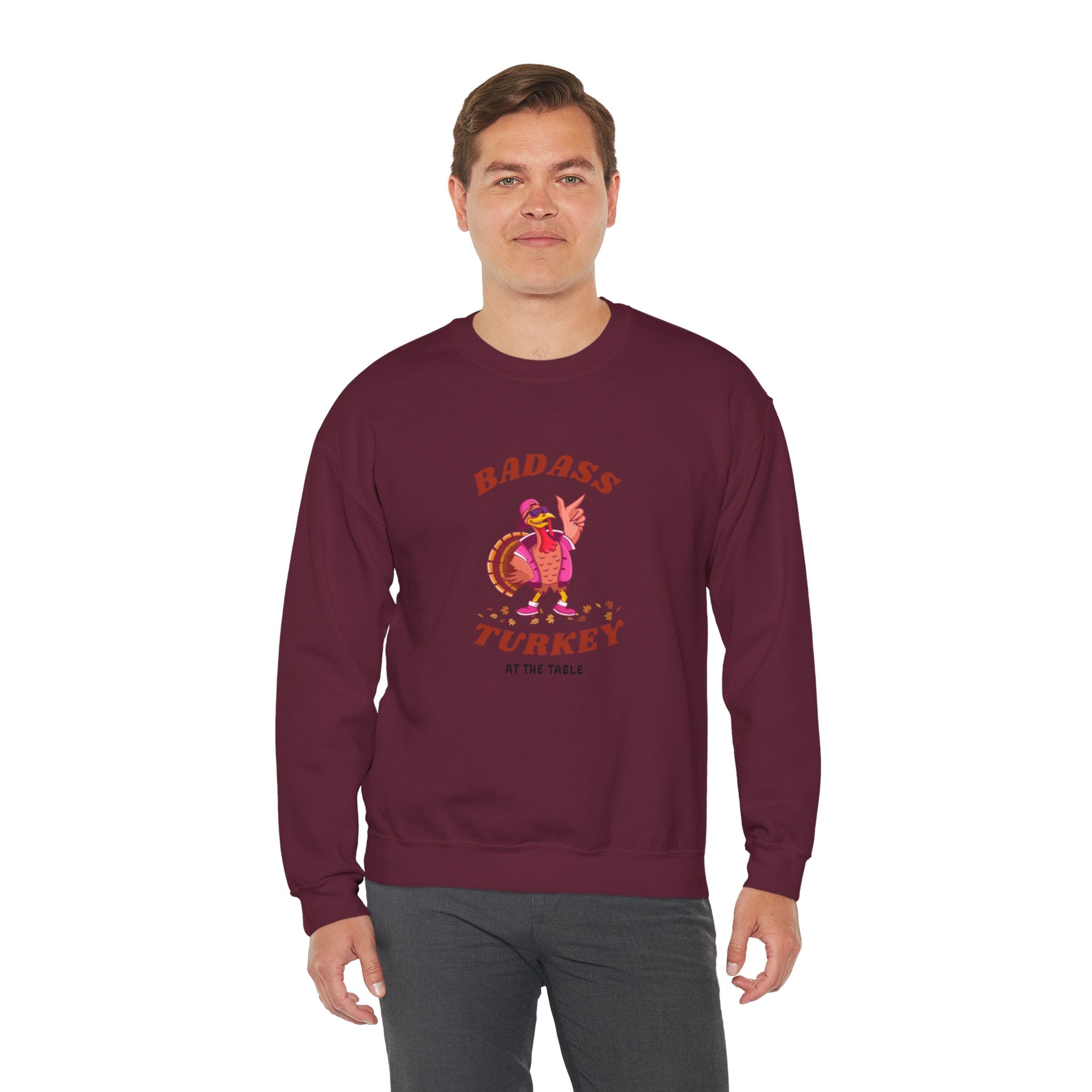 Badass Turkey Unisex Heavy Blend™ Crewneck Sweatshirt