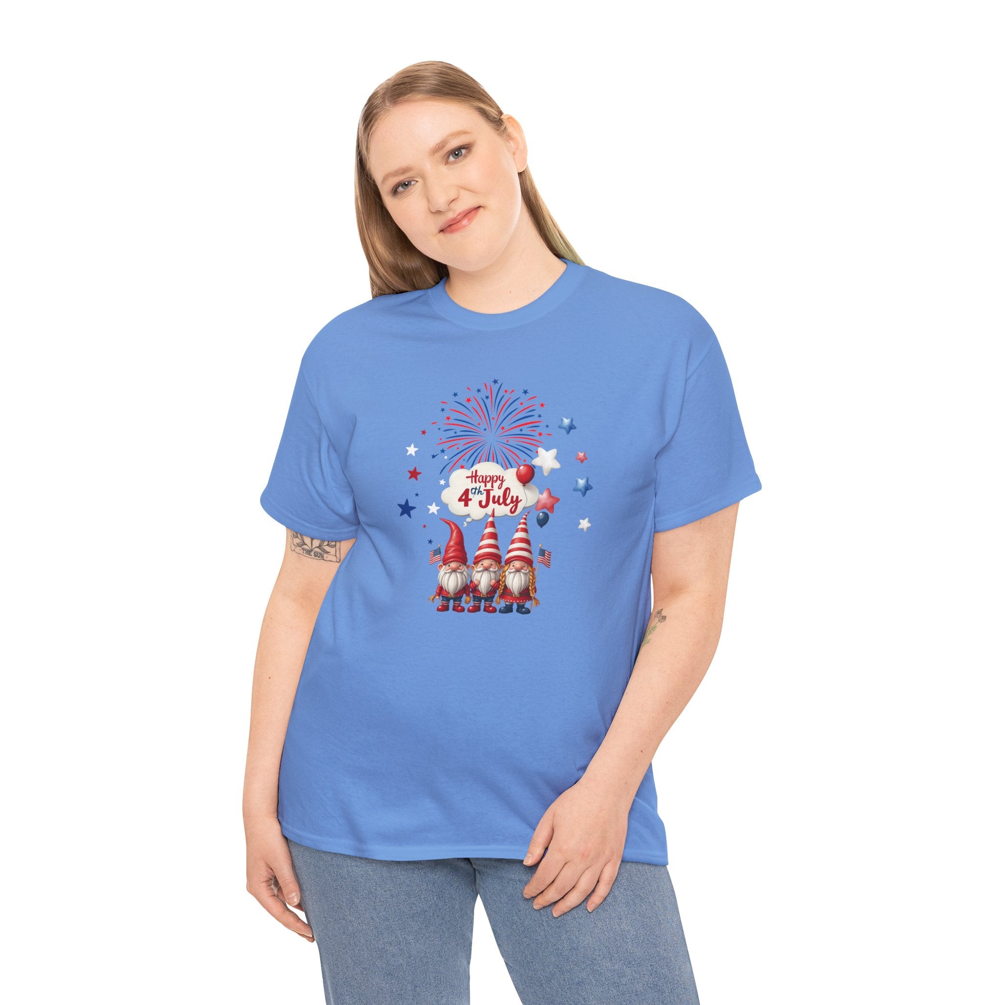 Gnome 4th of July Unisex Heavy Common Tee
