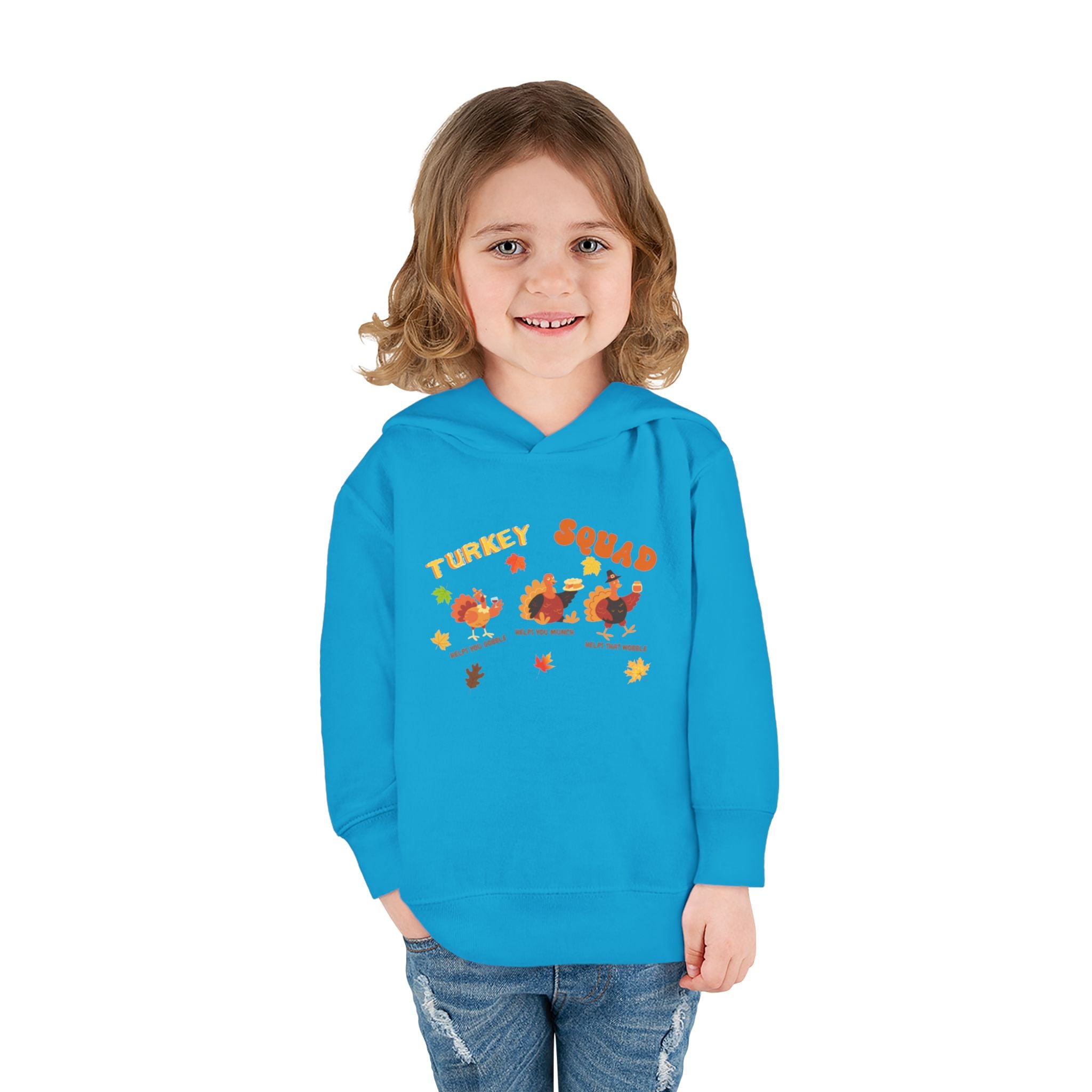 Turkey Squad Toddler Pullover Fleece Hoodie