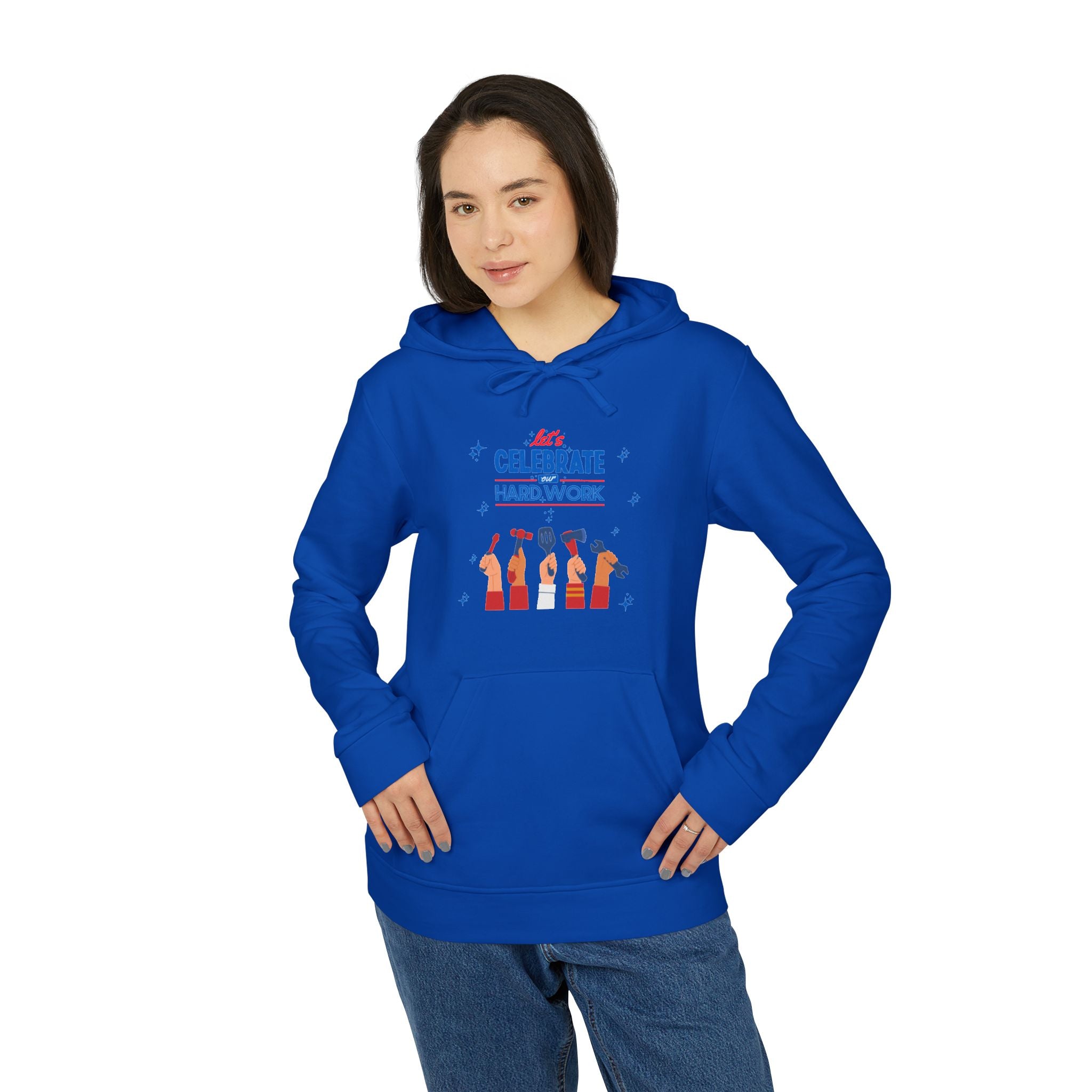 Let's Celebrate Our Hard Work adidas Unisex Fleece Hoodie