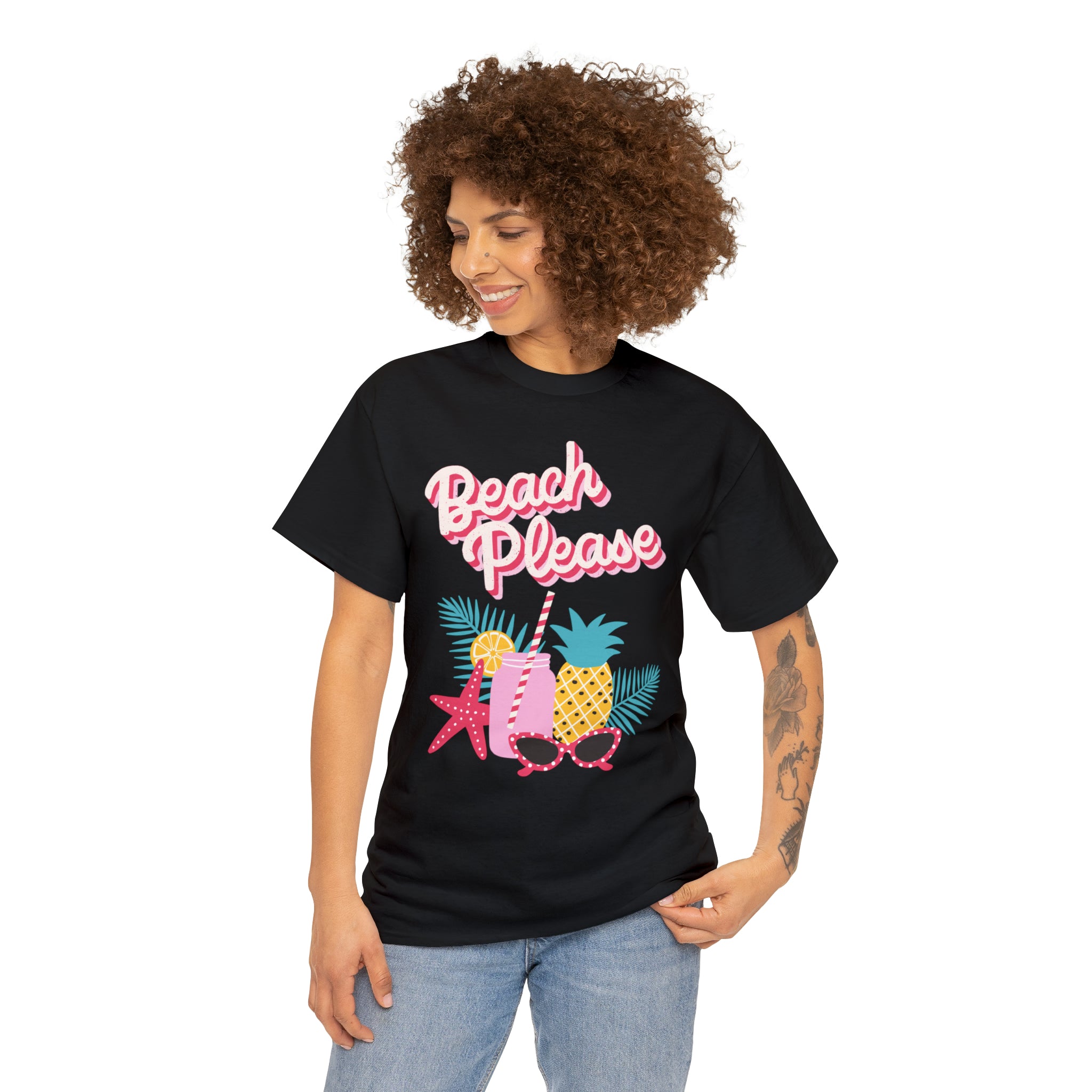 Beach Please Unisex Heavy Cotton Tee