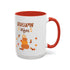 Autumn Vibes Accent Coffee Mug (11, 15oz)