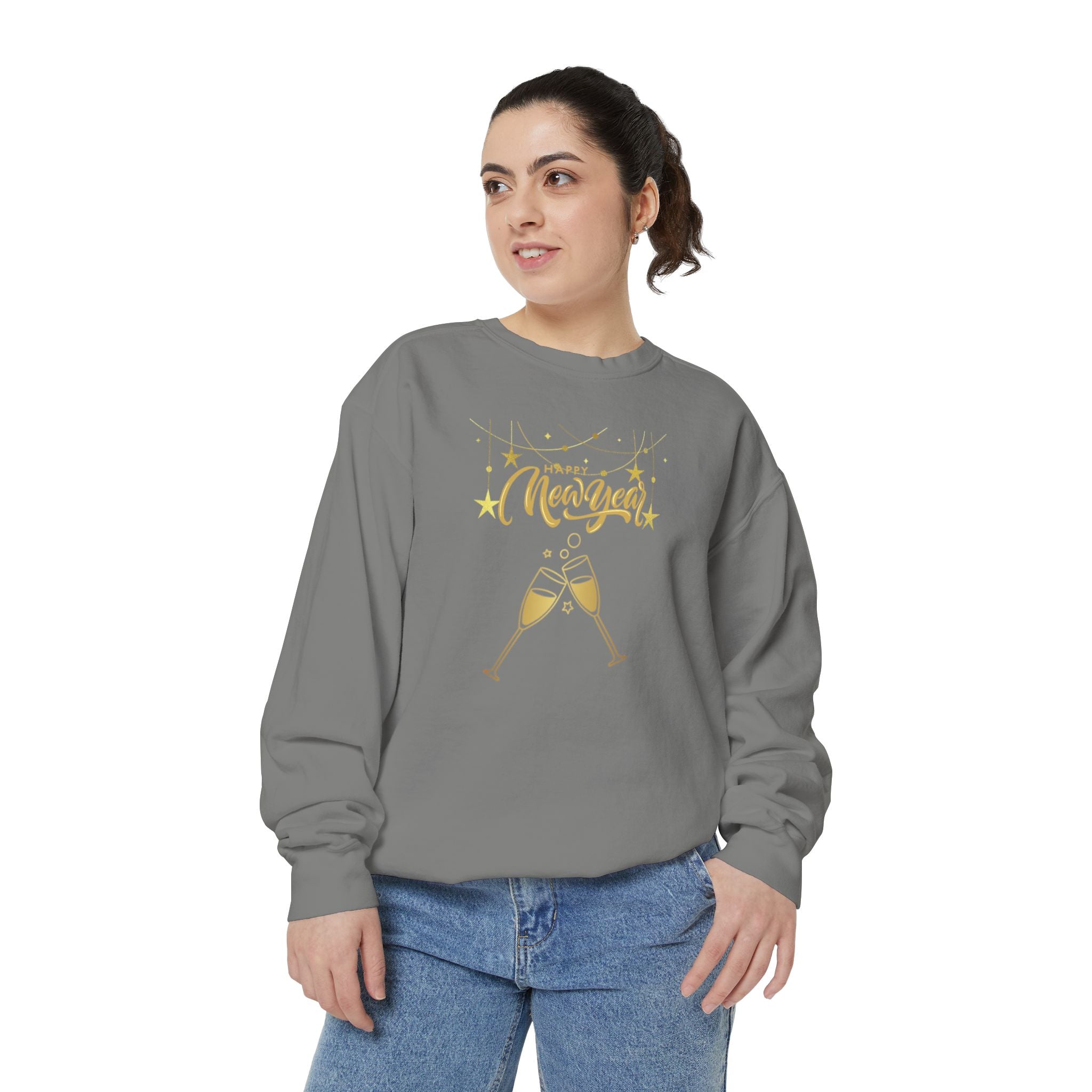 Happy New Year Unisex Garment-Dyed Sweatshirt