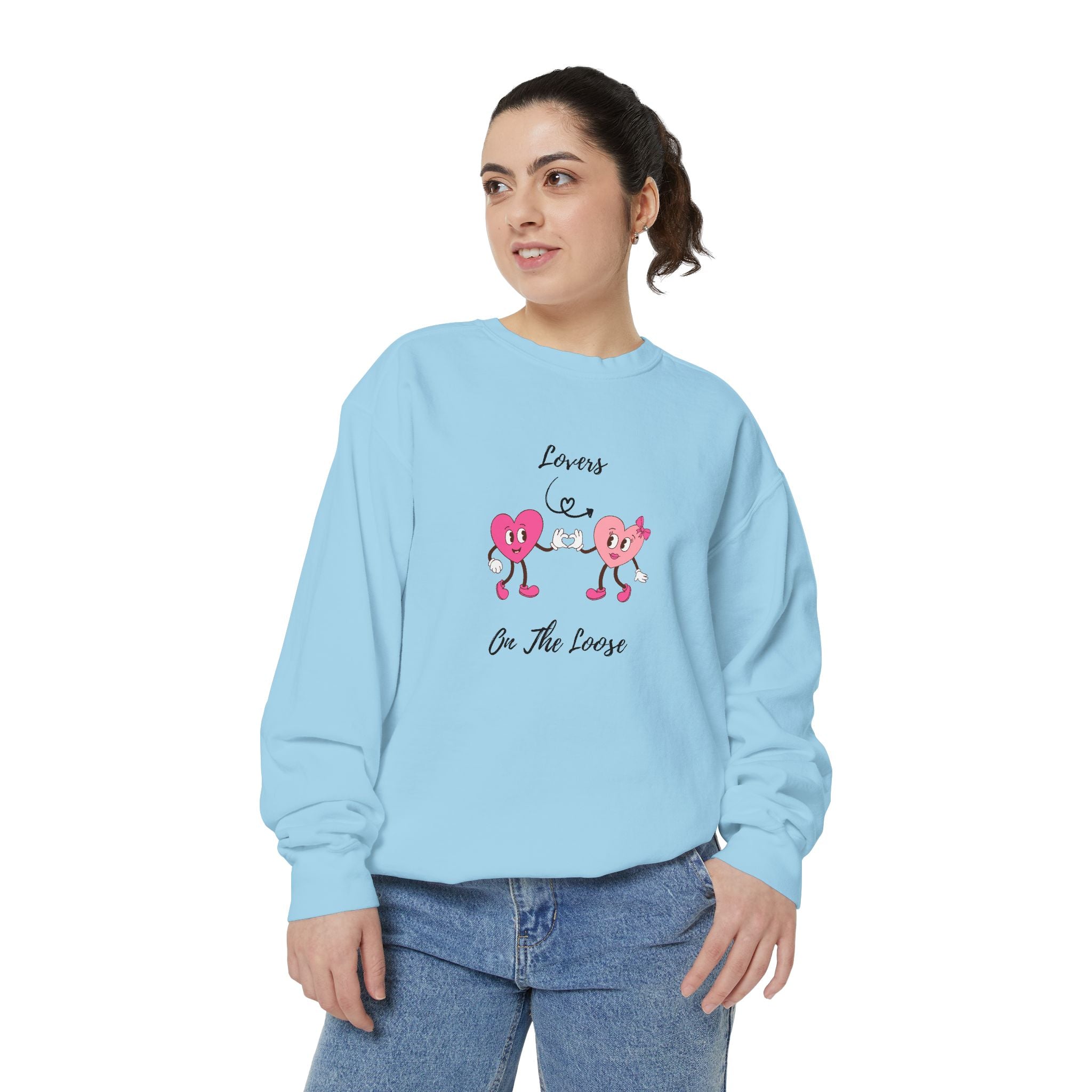 Lovers On The Loose Unisex Garment-Dyed Sweatshirt