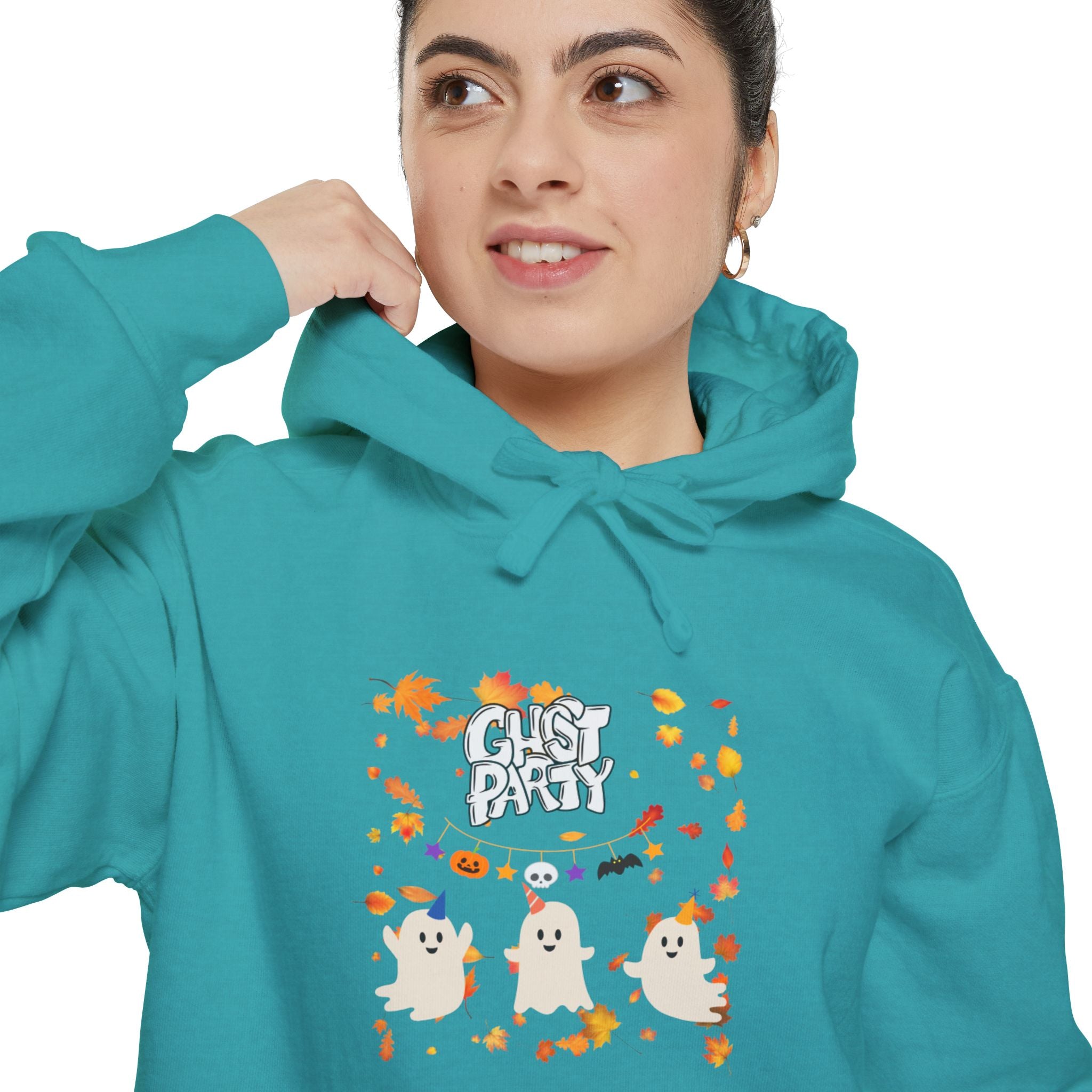 Ghost Party Unisex Garment-Dyed Hoodie
