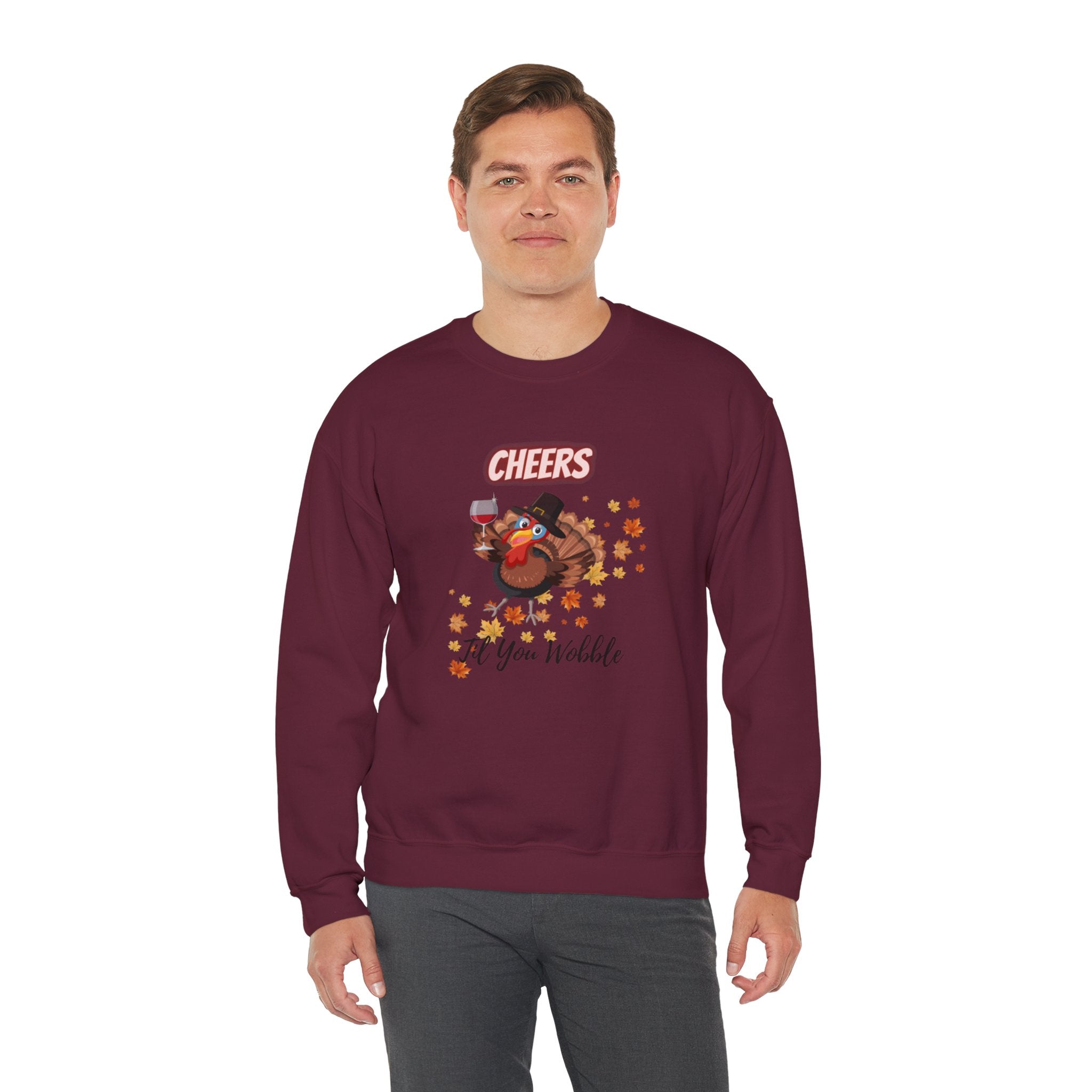Cheers Til You Wobble Unisex Heavy Blend™ Crewneck Sweatshirt