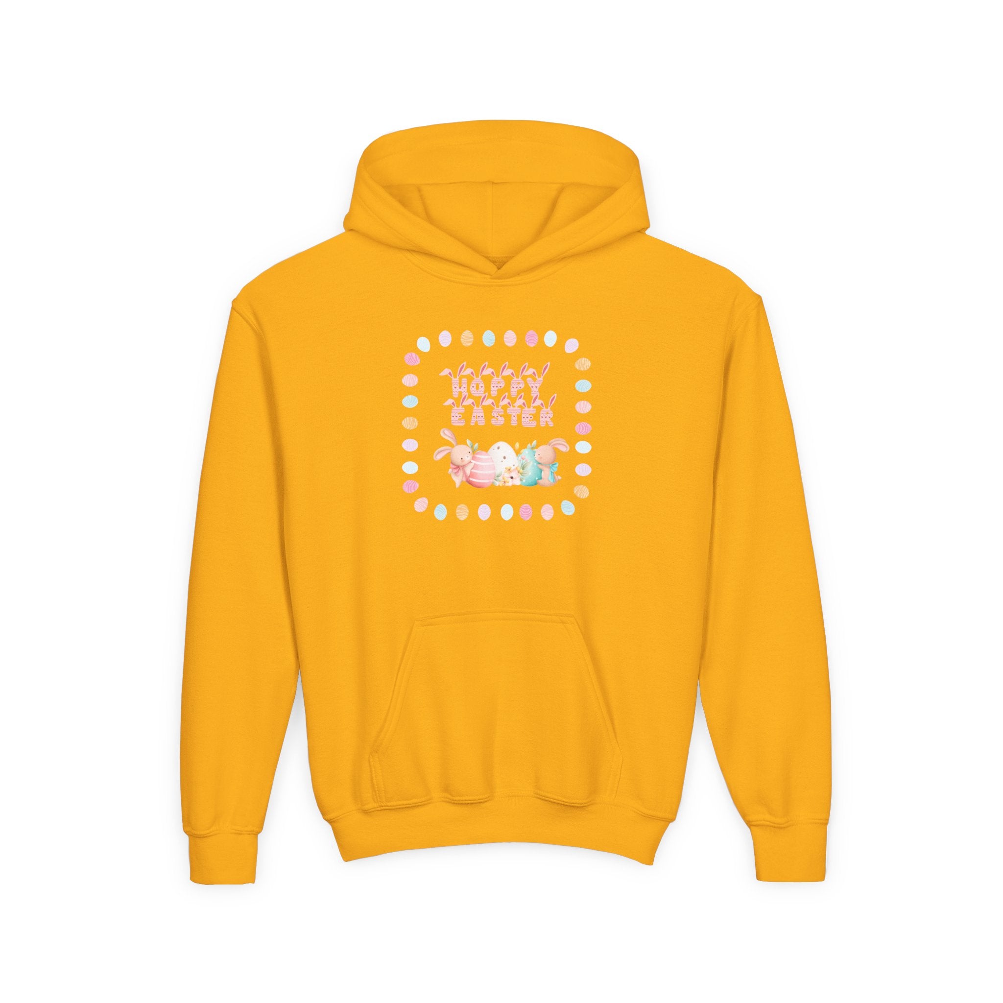 Hoppy Easter Youth Hooded Sweatshirt