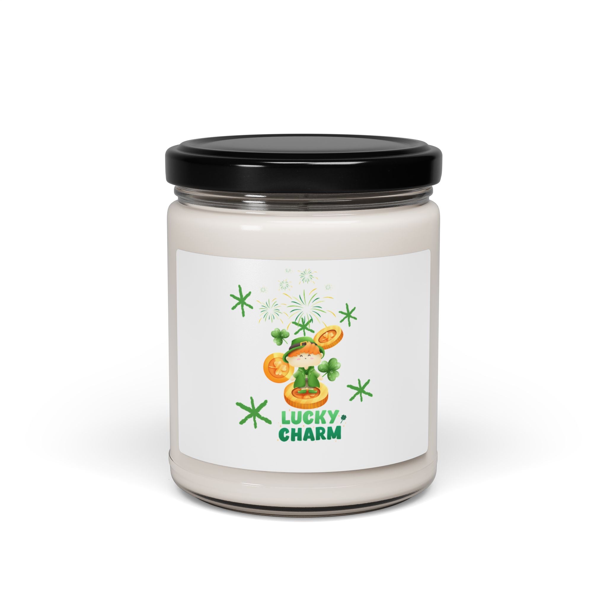 Lucky Charm Scented Soy Candle - Relaxing 9oz Candle for Home Decor & Gifts