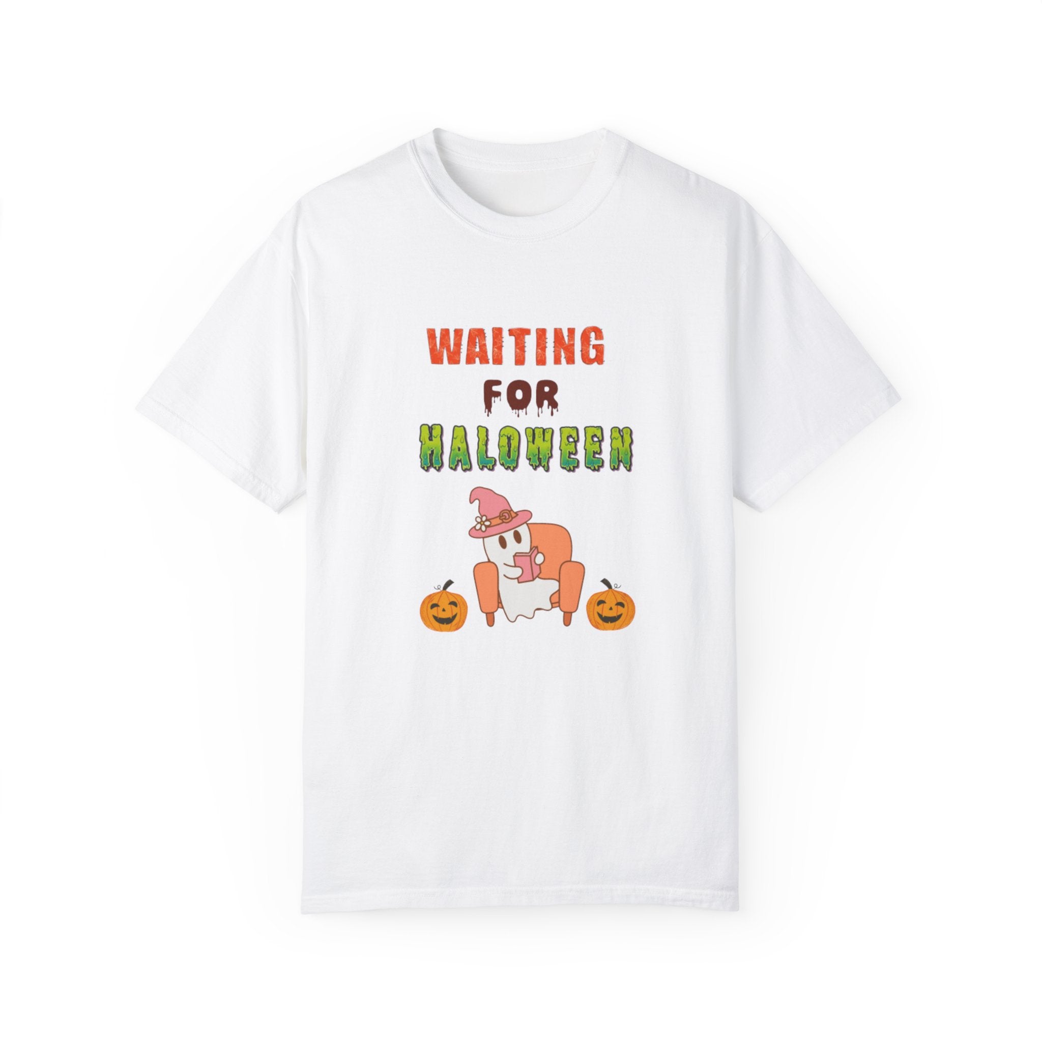 Waiting For Halloween Unisex Garment-Dyed T-shirt