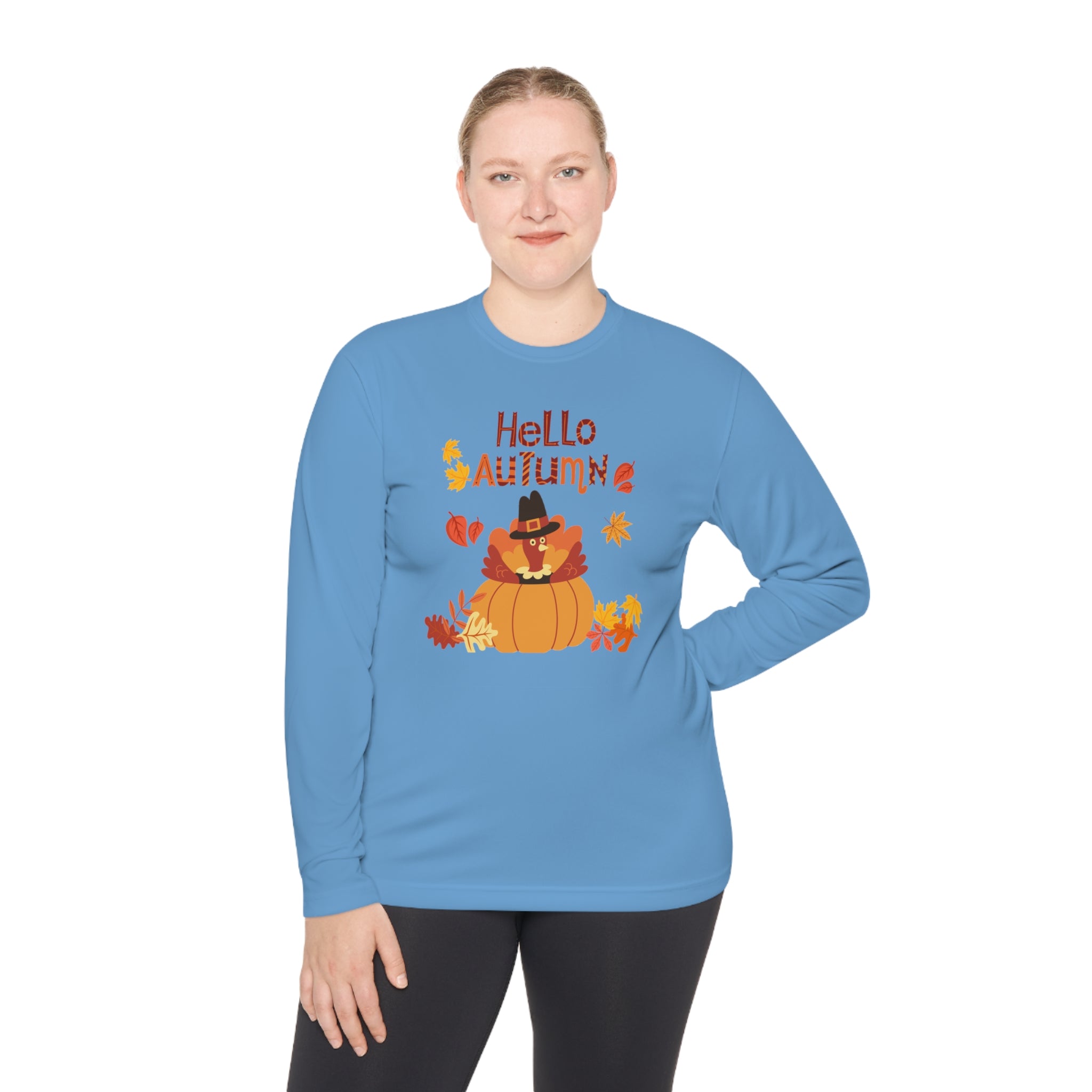 Hello Autumn Unisex Lightweight Long Sleeve Tee