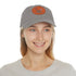 Best Dad Ever Hat with Leather Patch (Round)