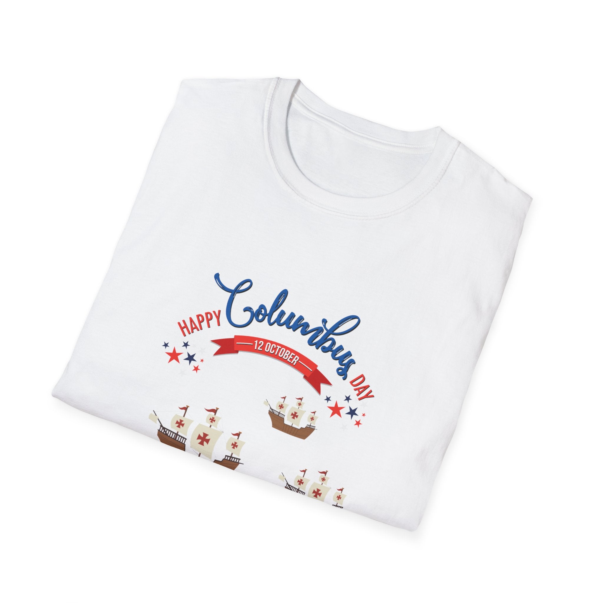 Happy Columbus Day Unisex Softstyle T-Shirt