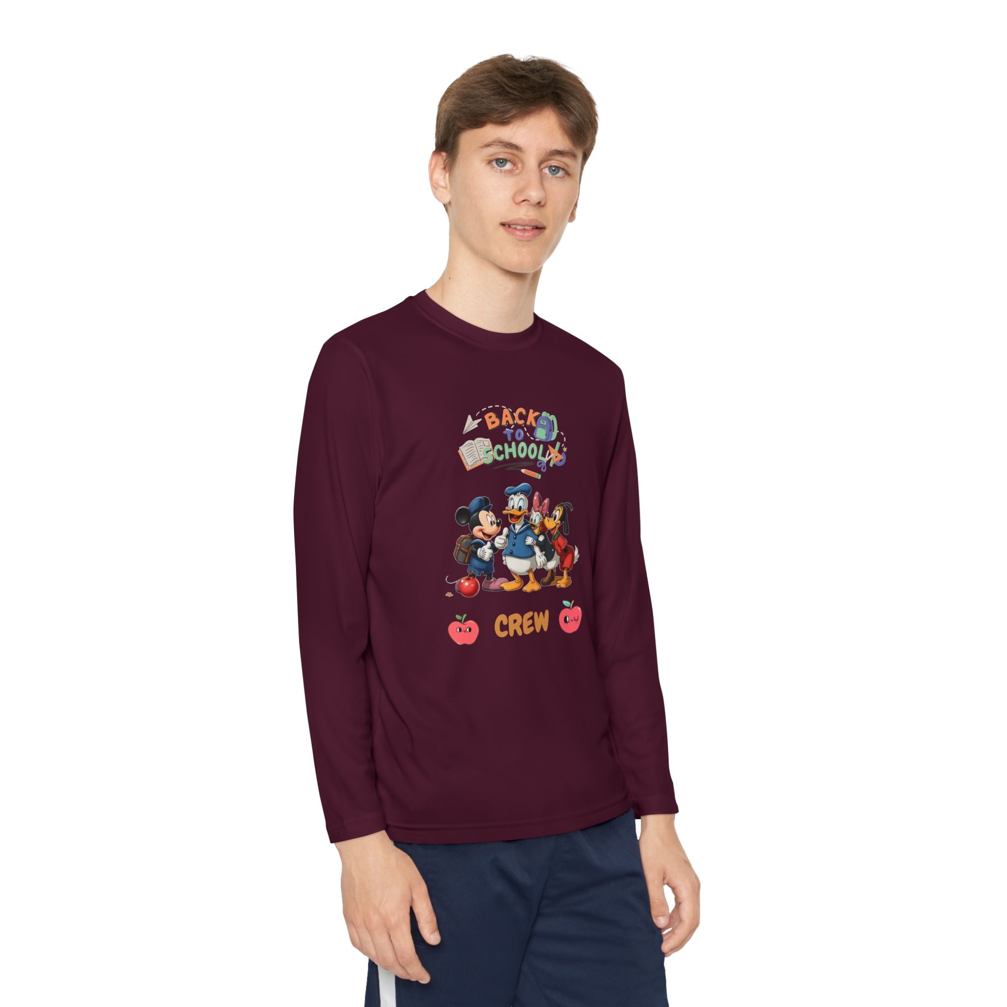 Back to School Crew Youth Long Sleeve Competitor Tee