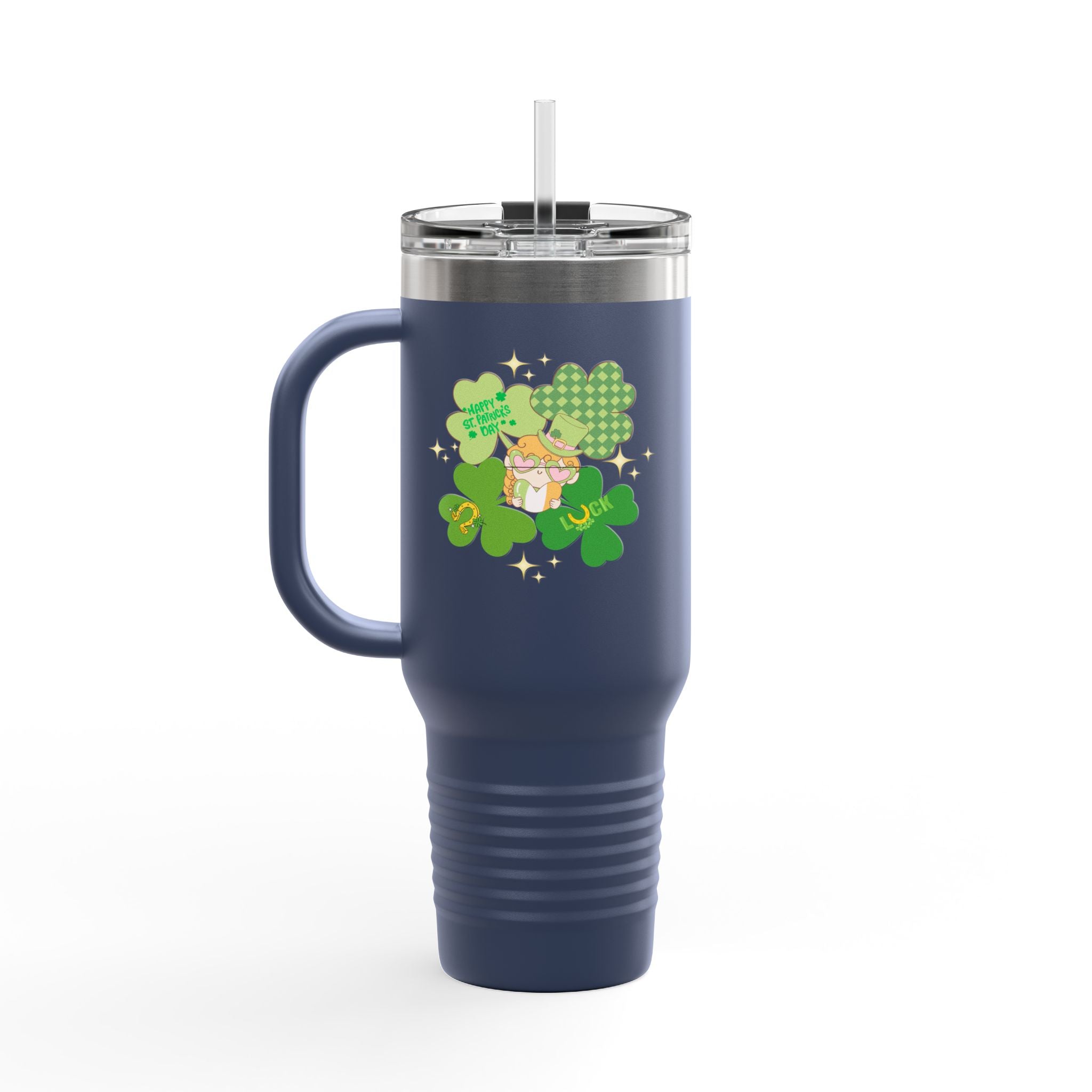 Retro St. Paddy's Day Insulated Travel Mug