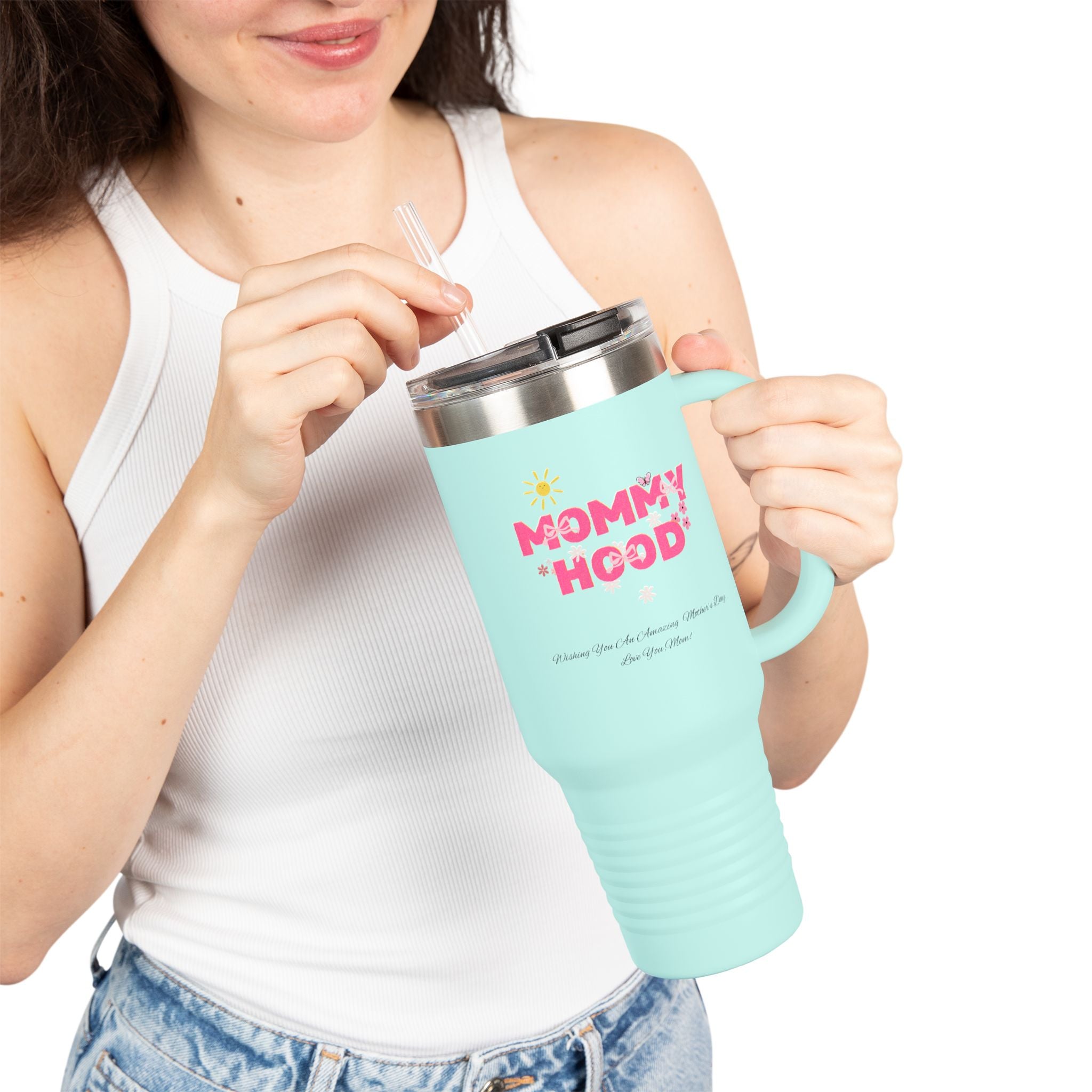 Mommy Hood Insulated Travel Mug - 40oz