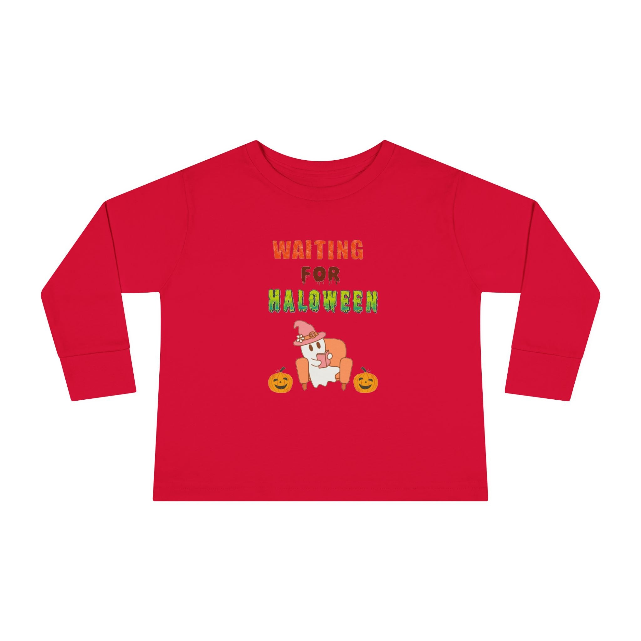 Waiting For Halloween Toddler Long Sleeve Tee