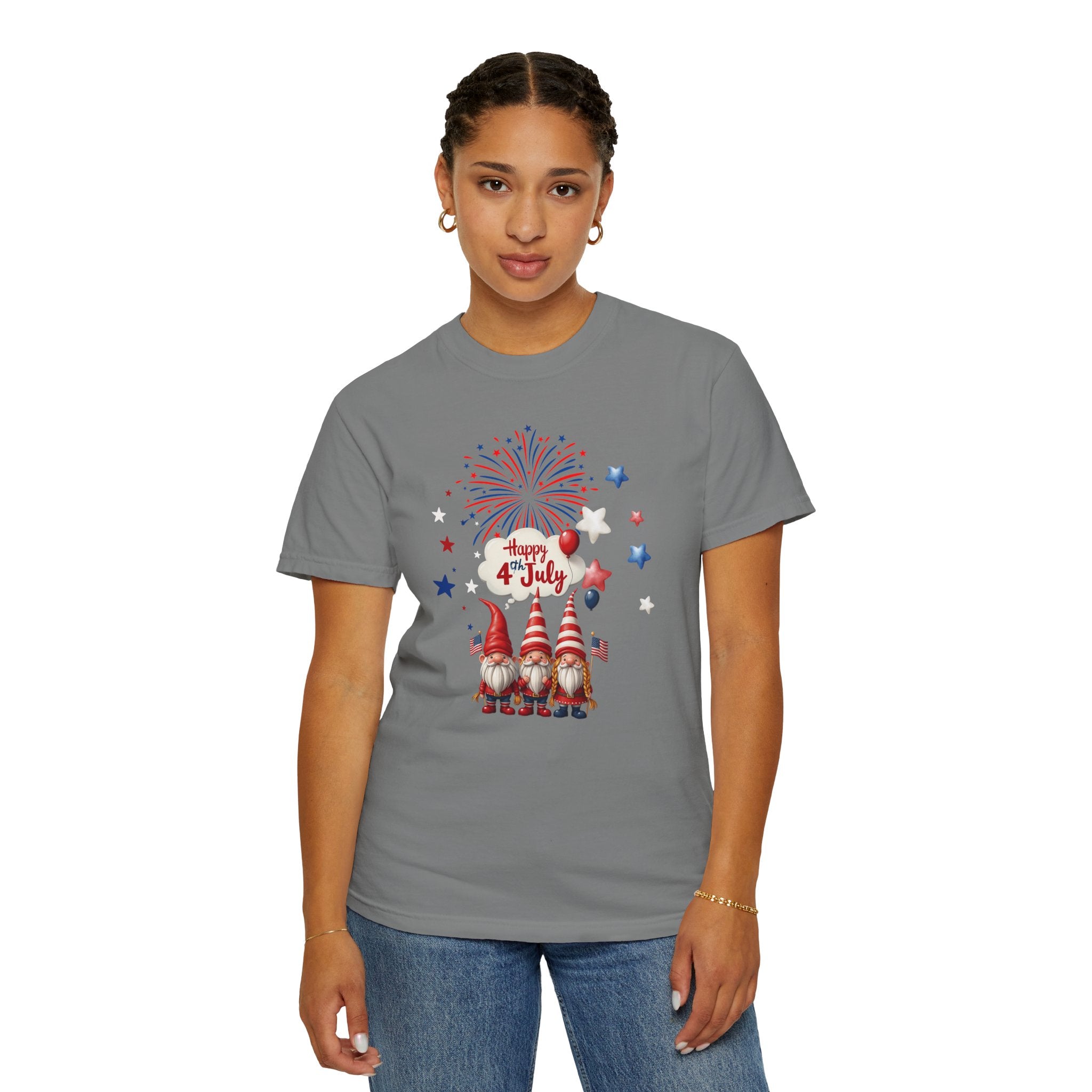 Gnome 4th of July T-shirt for 4th of July, Unisex Summer Tee
