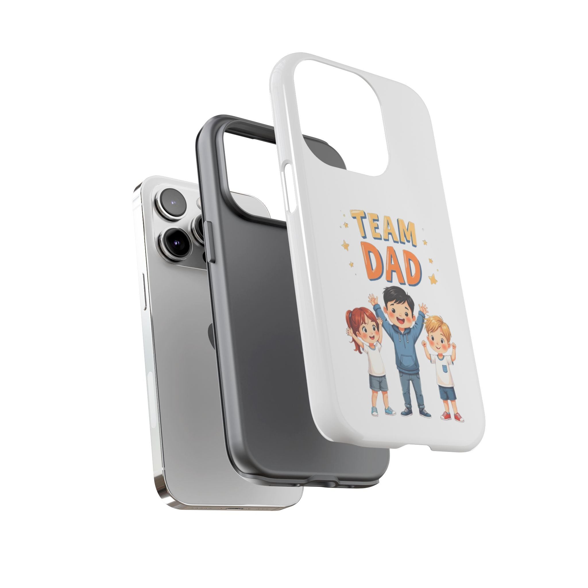 Team Dad Phone Case, Fun Gift for Fathers, Durable Phone Protector, Cute Dad Team Merchandise, Father's Day Special