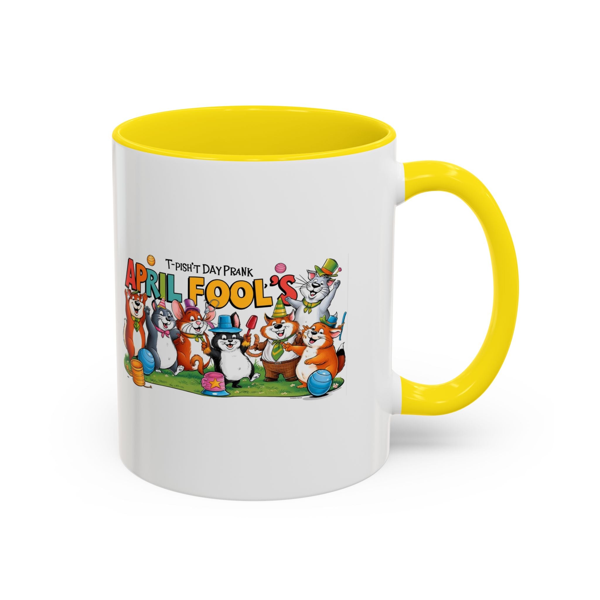 T-Pish'-T Day Prank Accent Coffee Mug