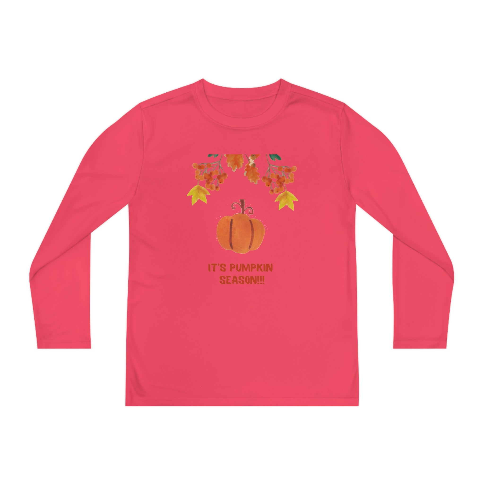 Pumpkin Season Youth Long Sleeve Competitor Tee