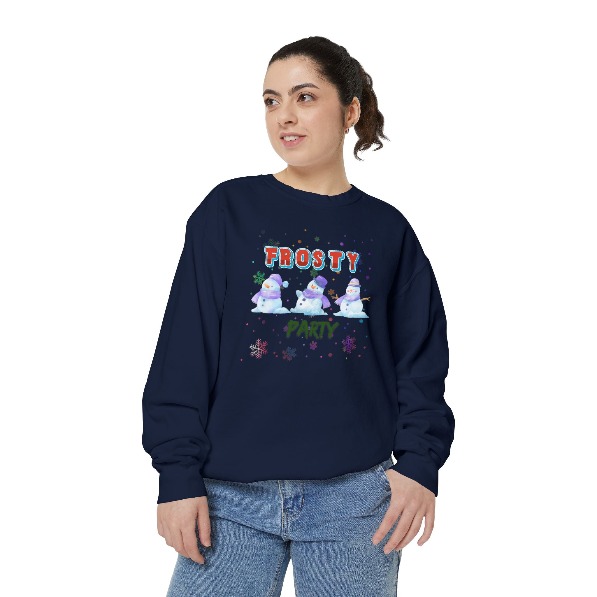 Frosty Party Unisex Garment-Dyed Sweatshirt