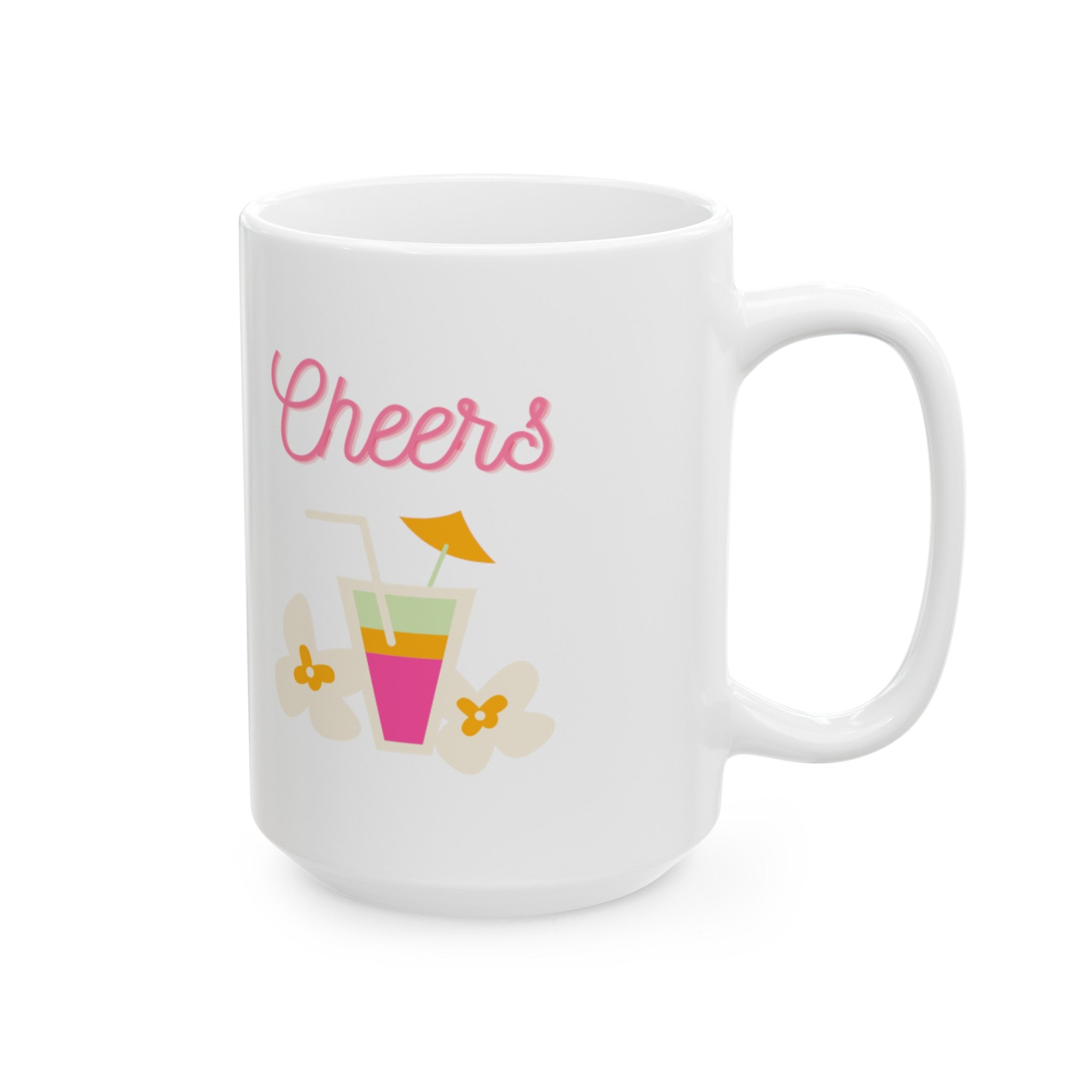 Cheers To Summer Ceramic Mug, (11oz, 15oz)