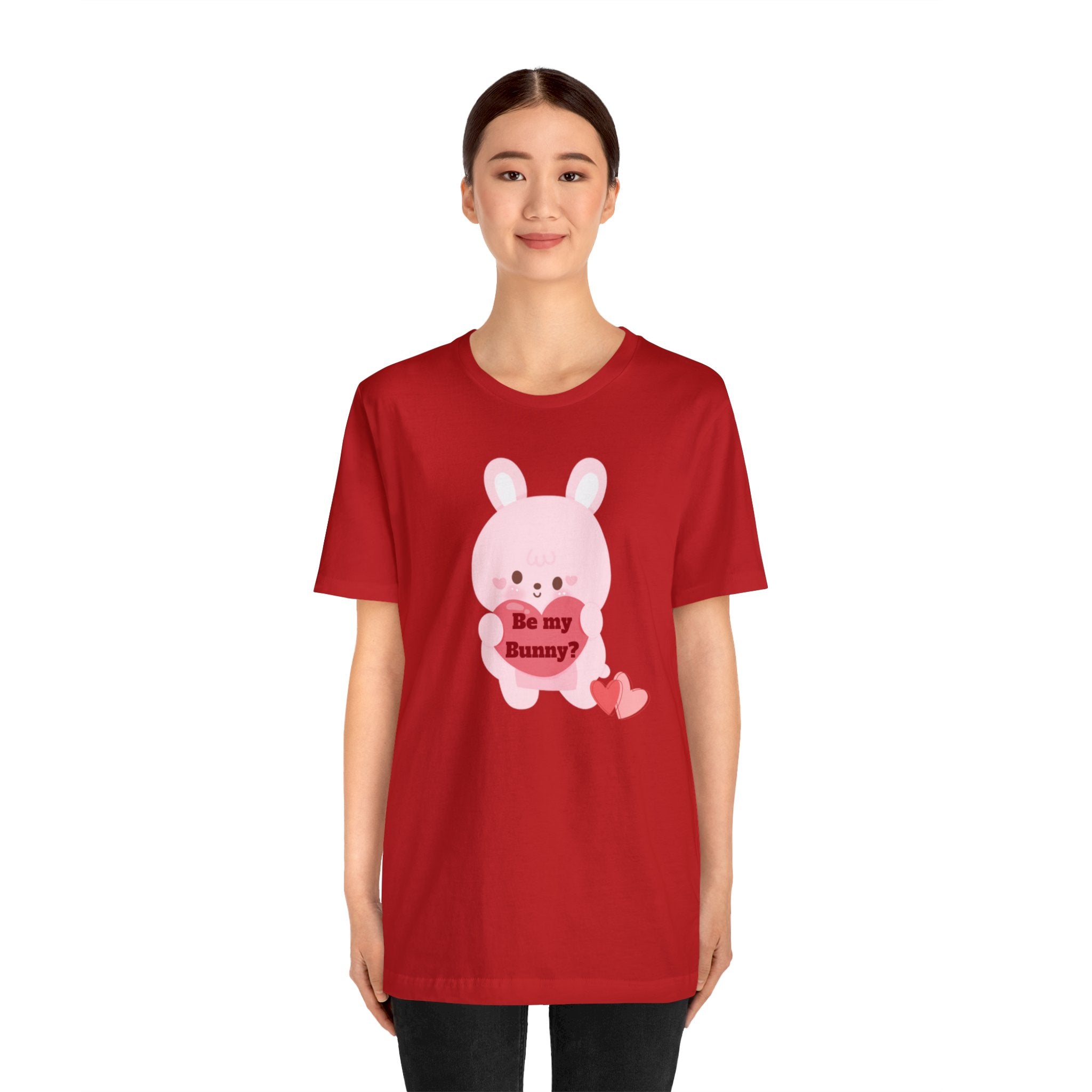 V-Day BunnyUnisex Jersey Short Sleeve Tee