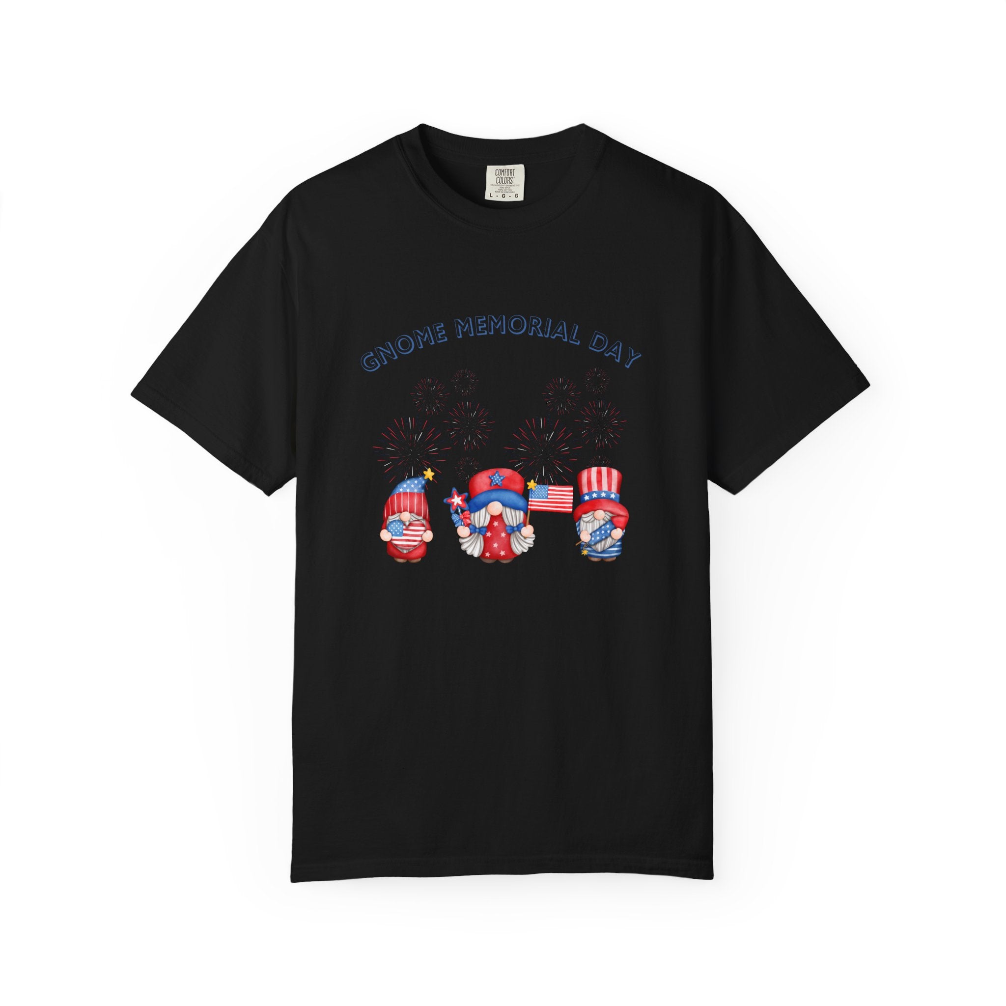 Gnome Memorial Day Unisex Garment-Dyed T-Shirt