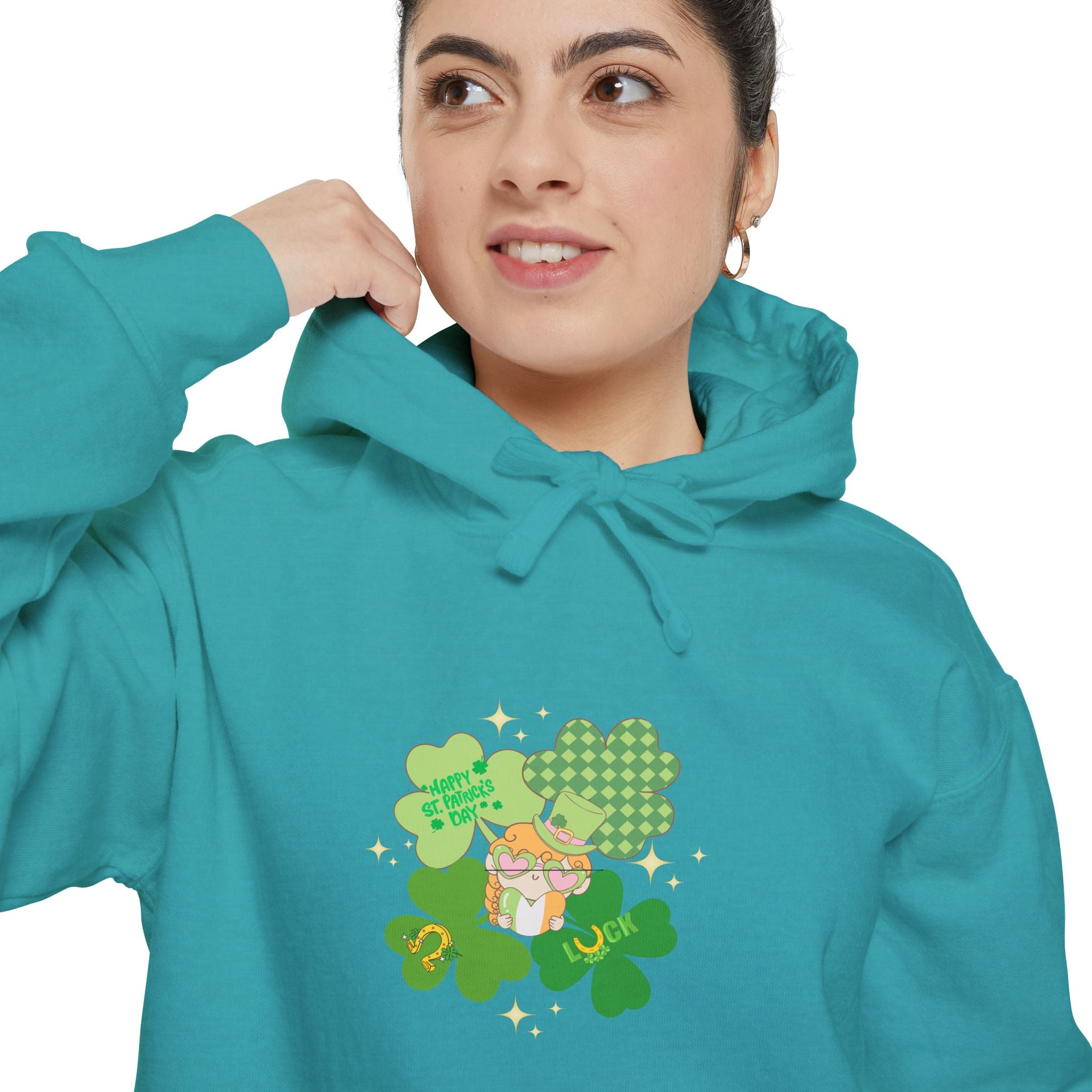 Retro St.Paddy's Day Unisex Garment-Dyed Hoodie