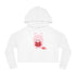 V-Day Bunny Women’s Cropped Hooded Sweatshirt