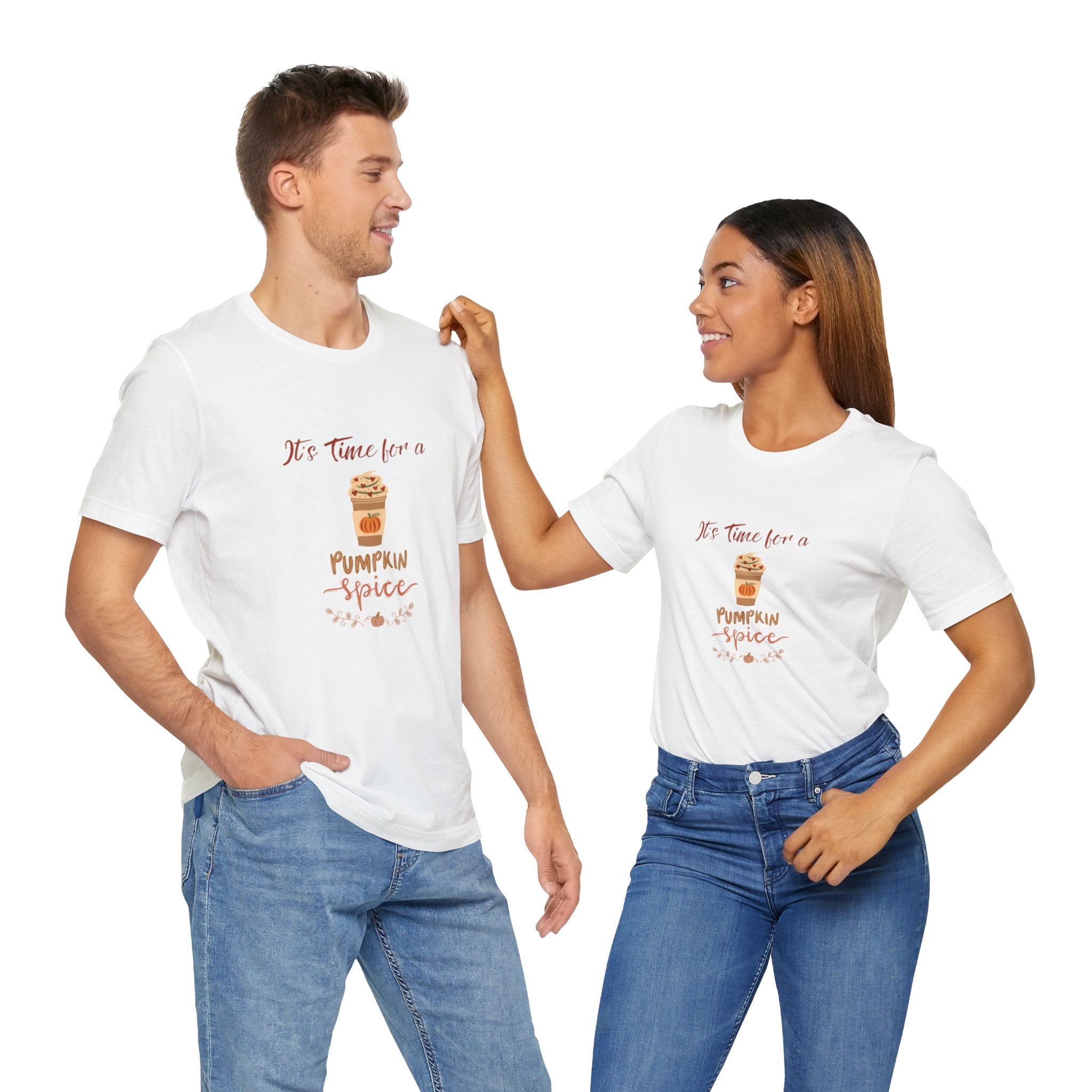 It's Time For A Pumpkin Spice Unisex Jersey Short Sleeve Tee