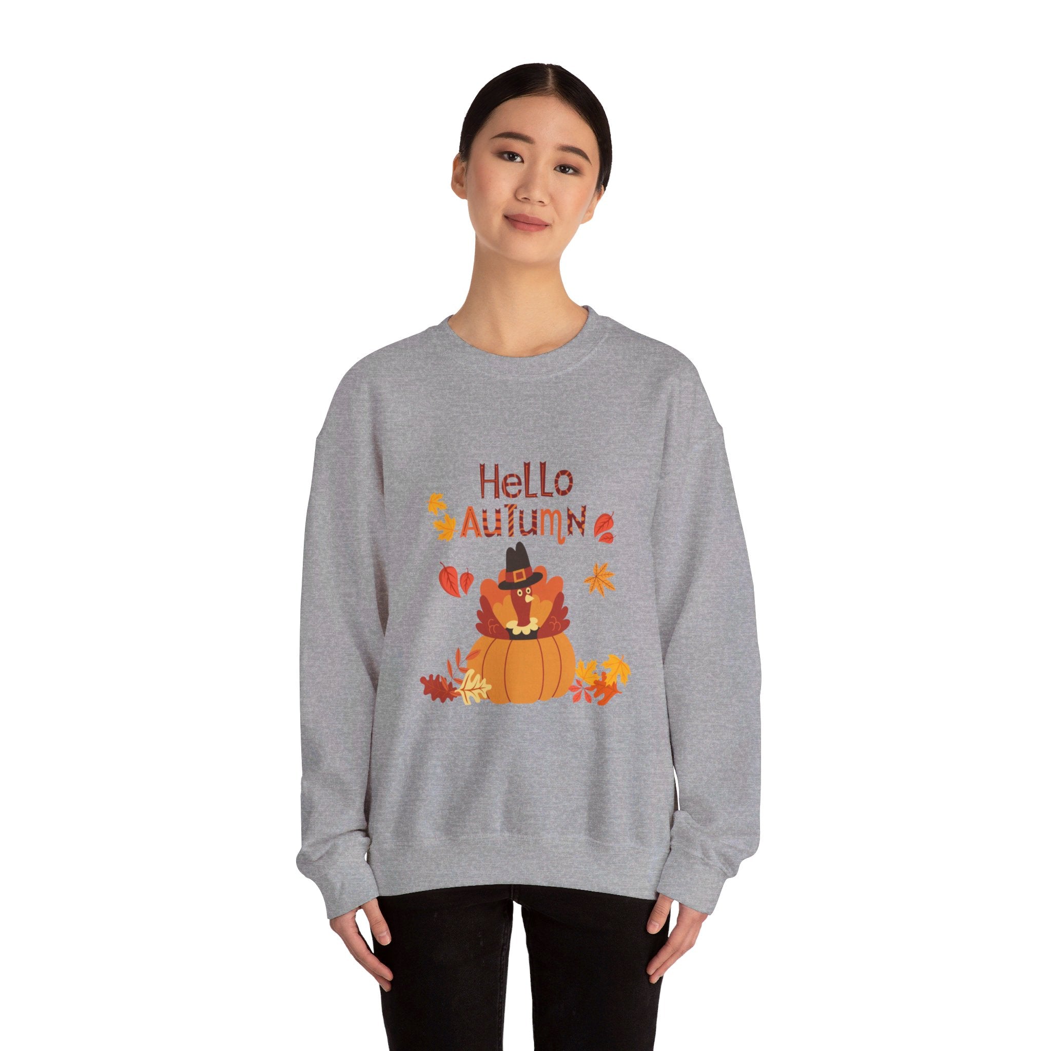 Hello Autumn Unisex Heavy Blend™ Crewneck Sweatshirt