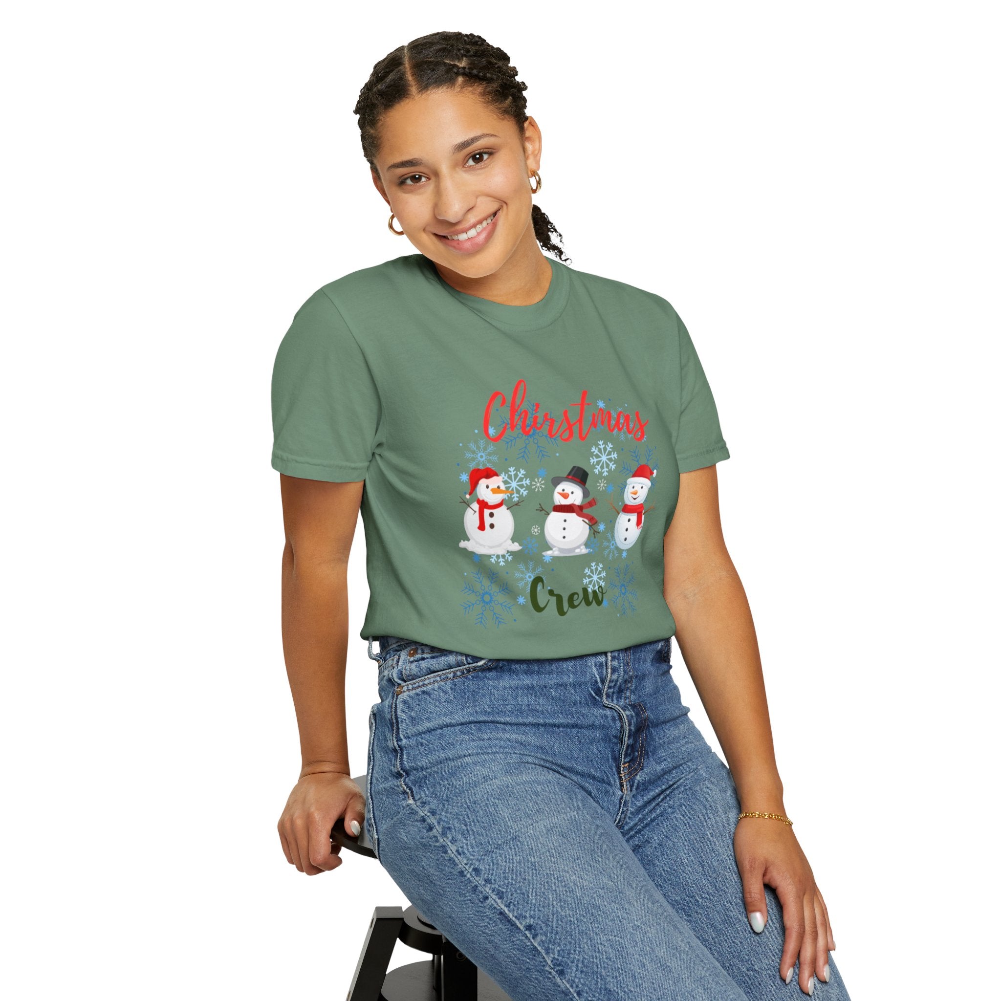 Christmas Crew Unisex Garment-Dyed T-shirt