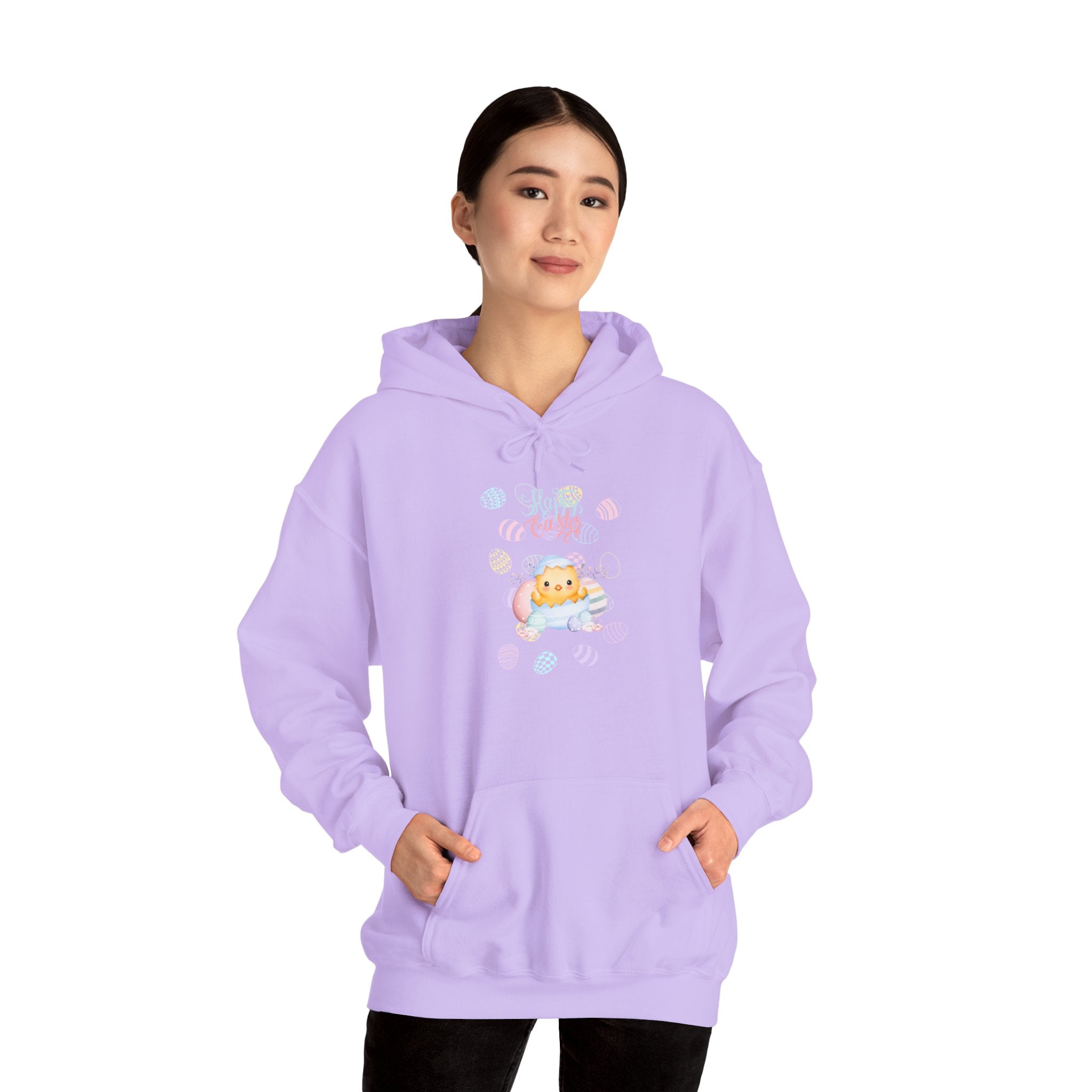 Chick Happy Easter Hooded Sweatshirt