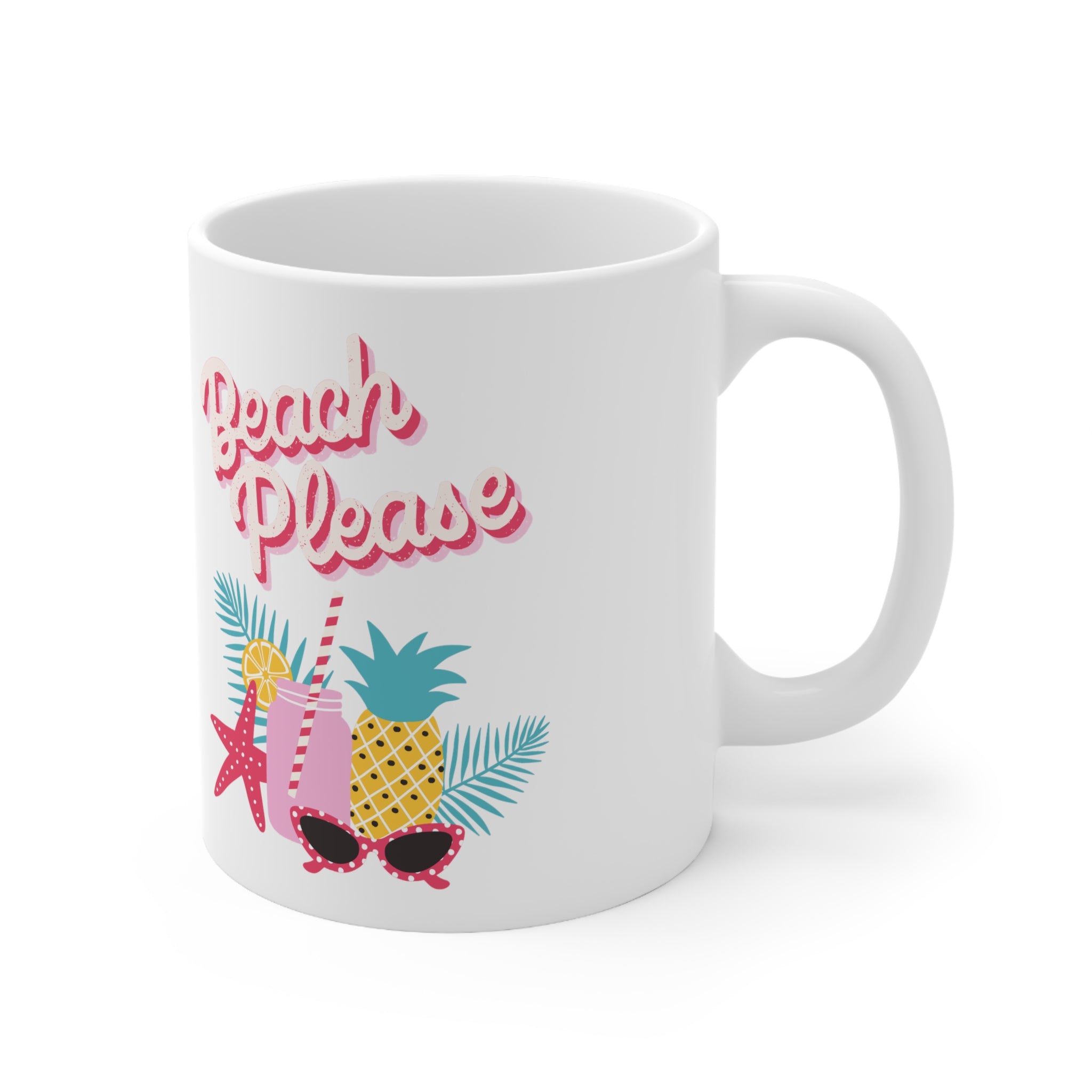 Beach Please Ceramic Mug 11oz