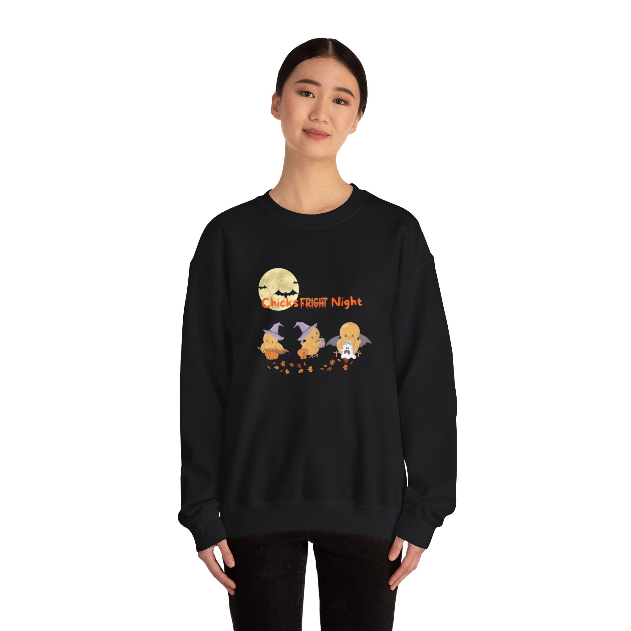 Chicks Fright Night Unisex Heavy Blend™ Crewneck Sweatshirt