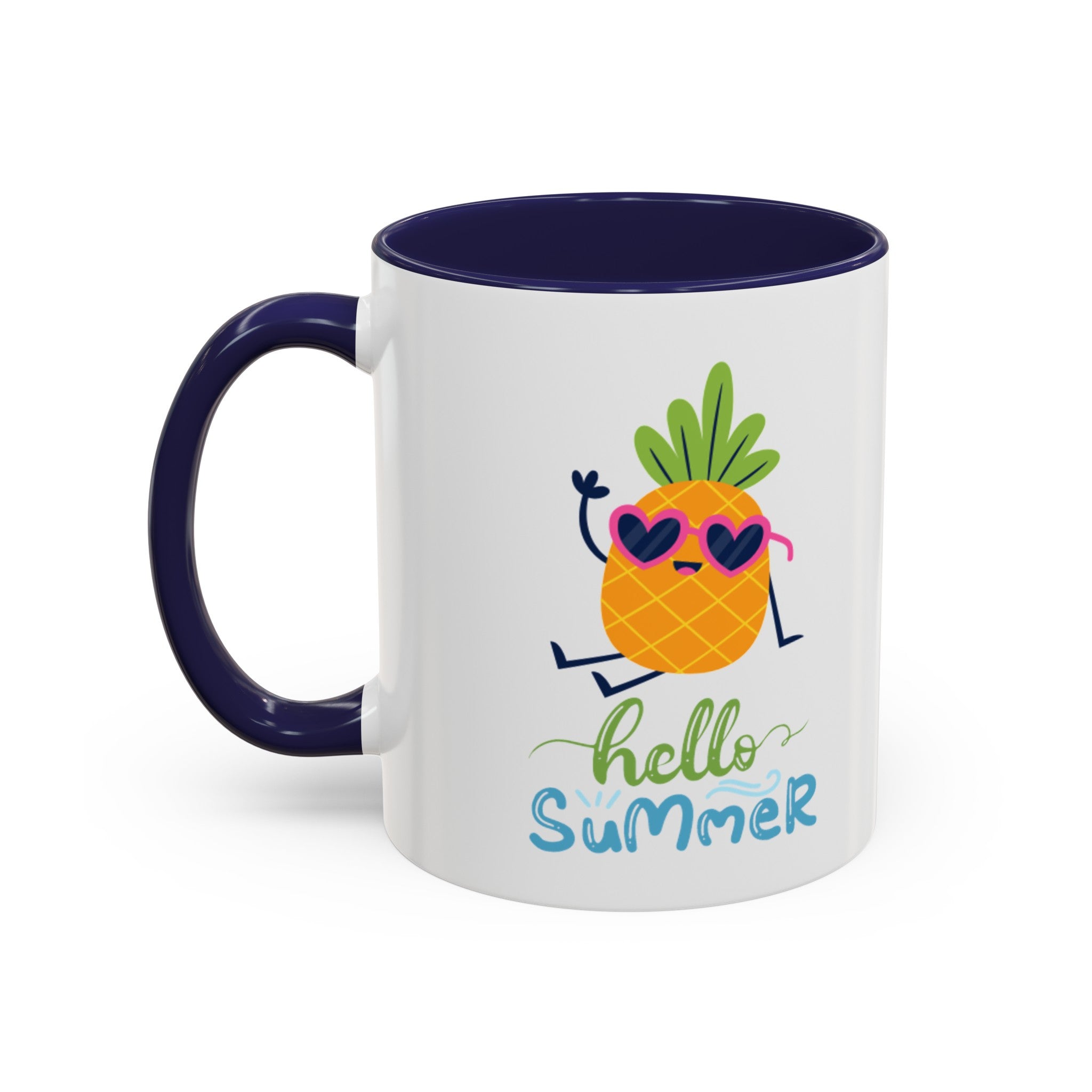 Hello Summer Fun Accent Coffee Mug (11, 15oz)