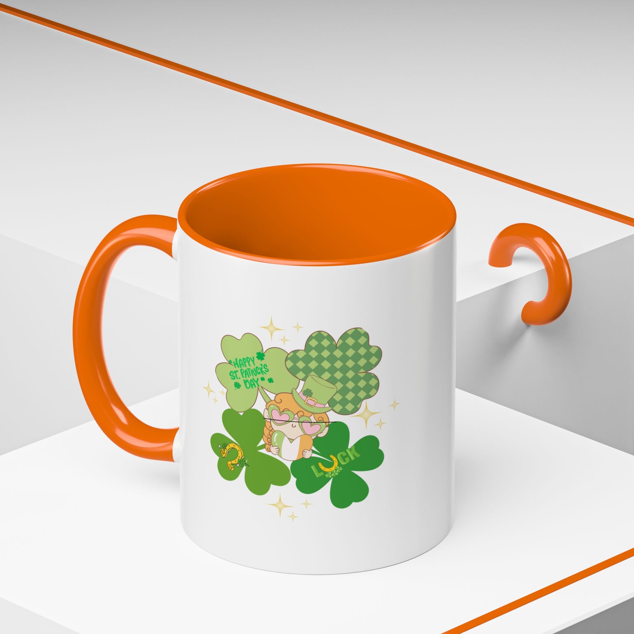 Retro St. Paddy's Day Accent Coffee Mug - 11oz & 15oz
