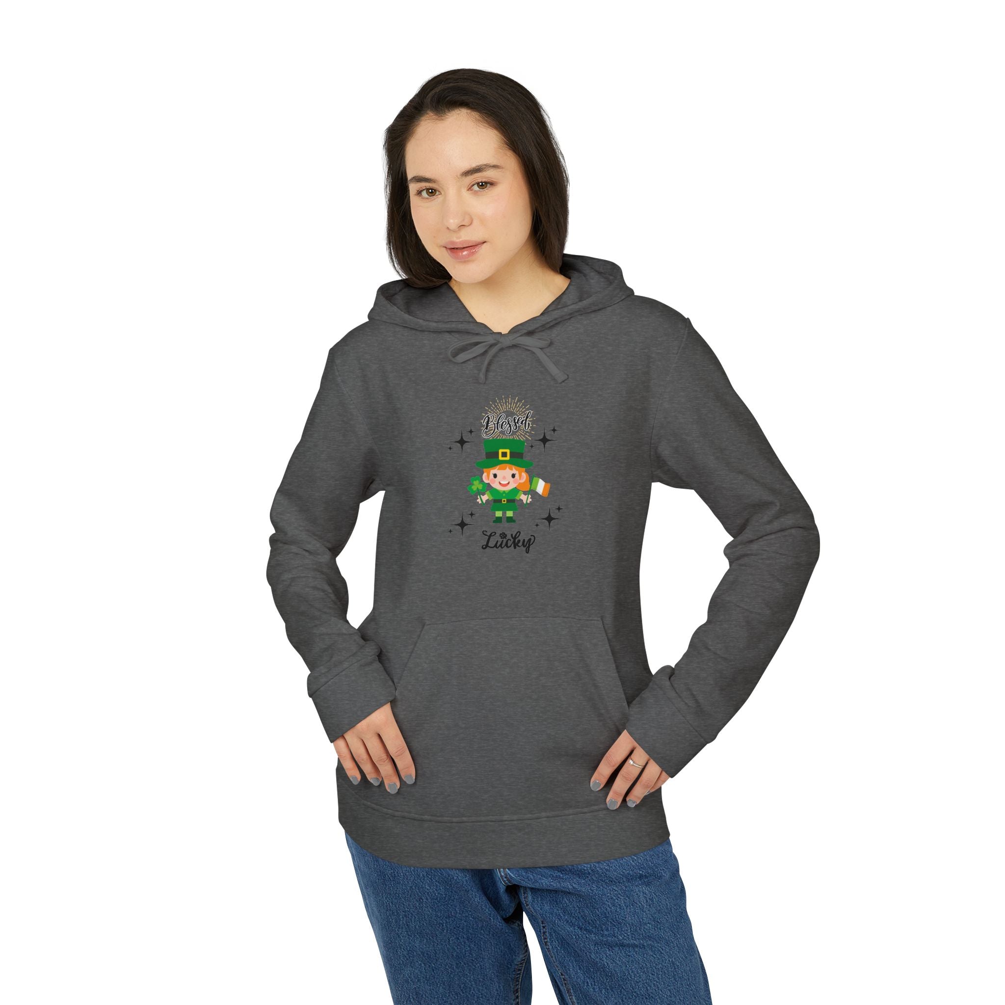 Blessed & Lucky Adidas Unisex Fleece Hoodie
