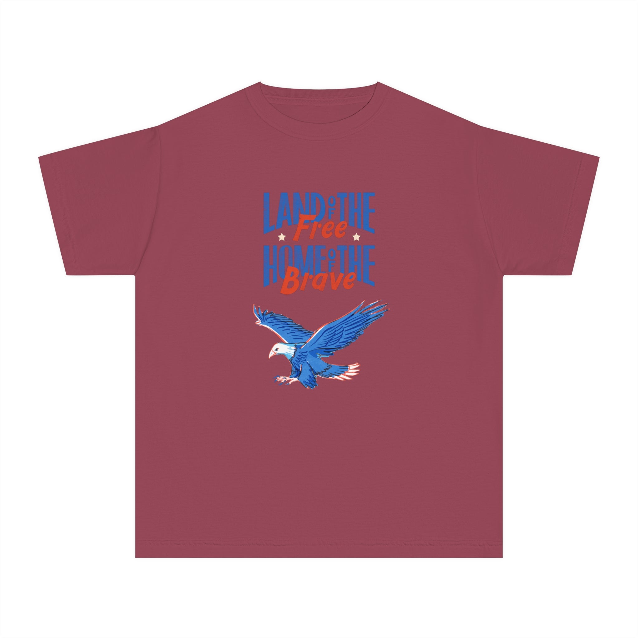 Land Of The Free Home Of The Brave Youth Midweight Tee