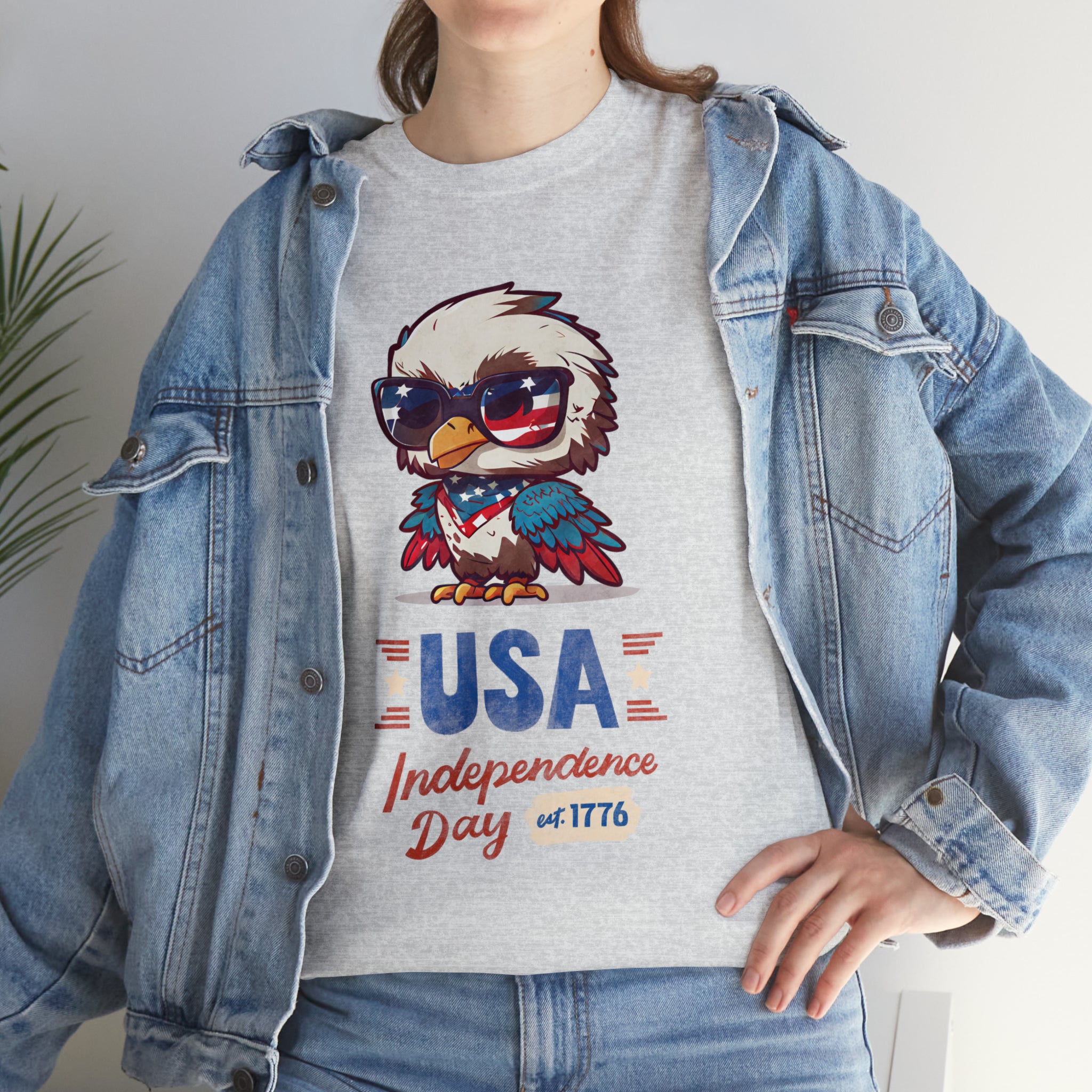 USA Independence Day Unisex Heavy Cotton Tee